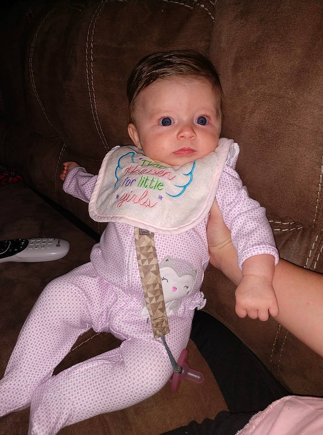 Blakely joined the competition — help win amazing prizes! baby, cheek, child, eye, iris, person, pink, product, skin, toddler