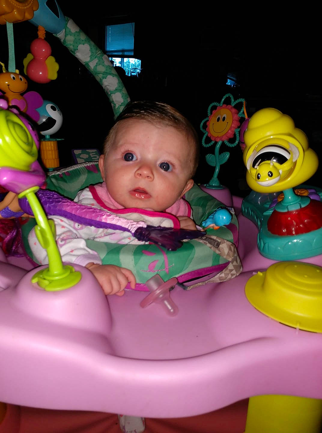 Blakely is registered to the contest to win money with this photo: baby, baby_products, baby_toys, child, fun, person, pink, play, playset, product, skin, smile, toddler, toy