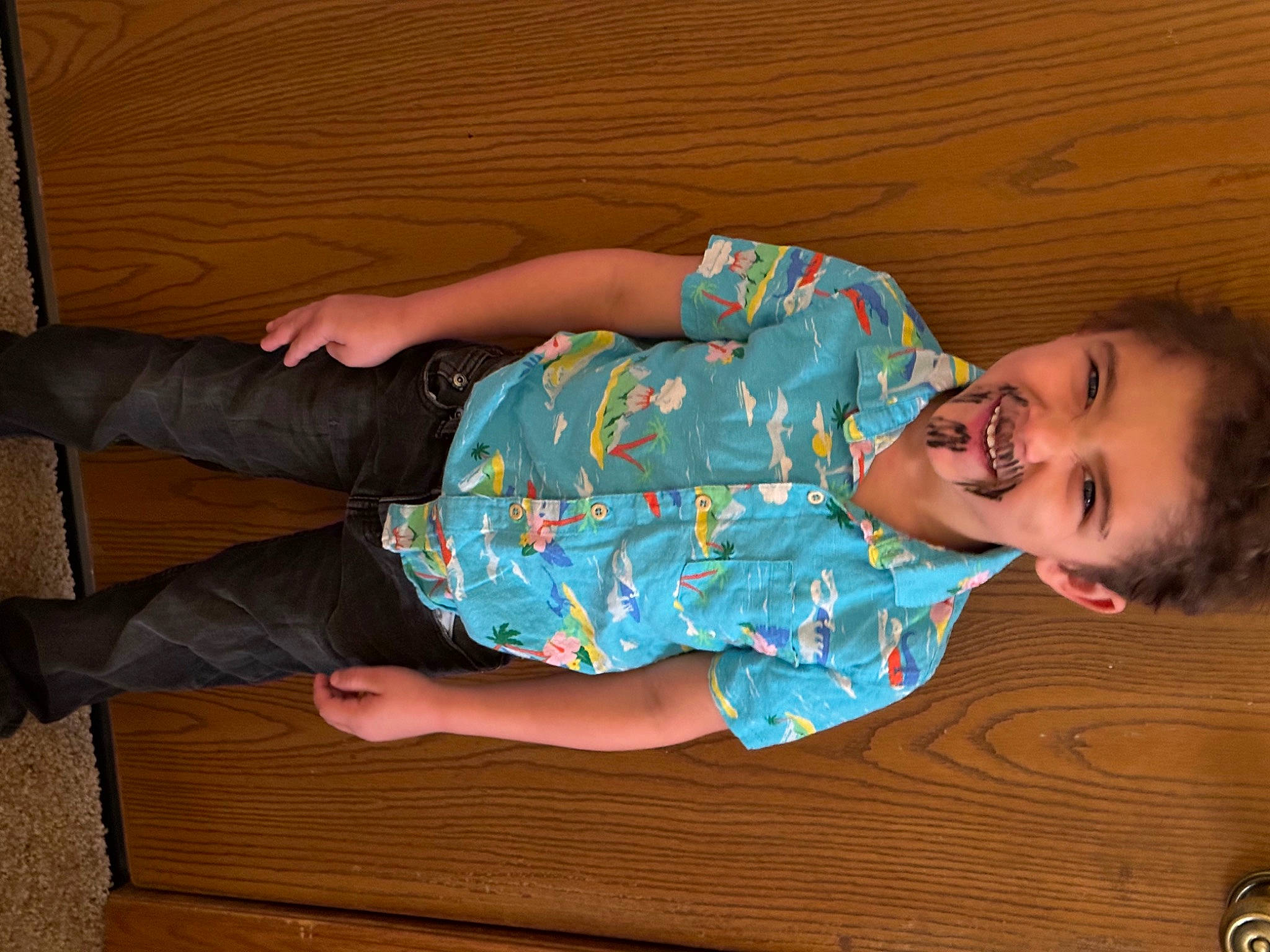 Daevion joined the competition — help win amazing prizes! baby_toddler_clothing, child, comfort, elbow, finger, flooring, foot, fun, happy, hardwood, human_body, human_leg, joy, knee, lap, person, sitting, smile, sock, textile