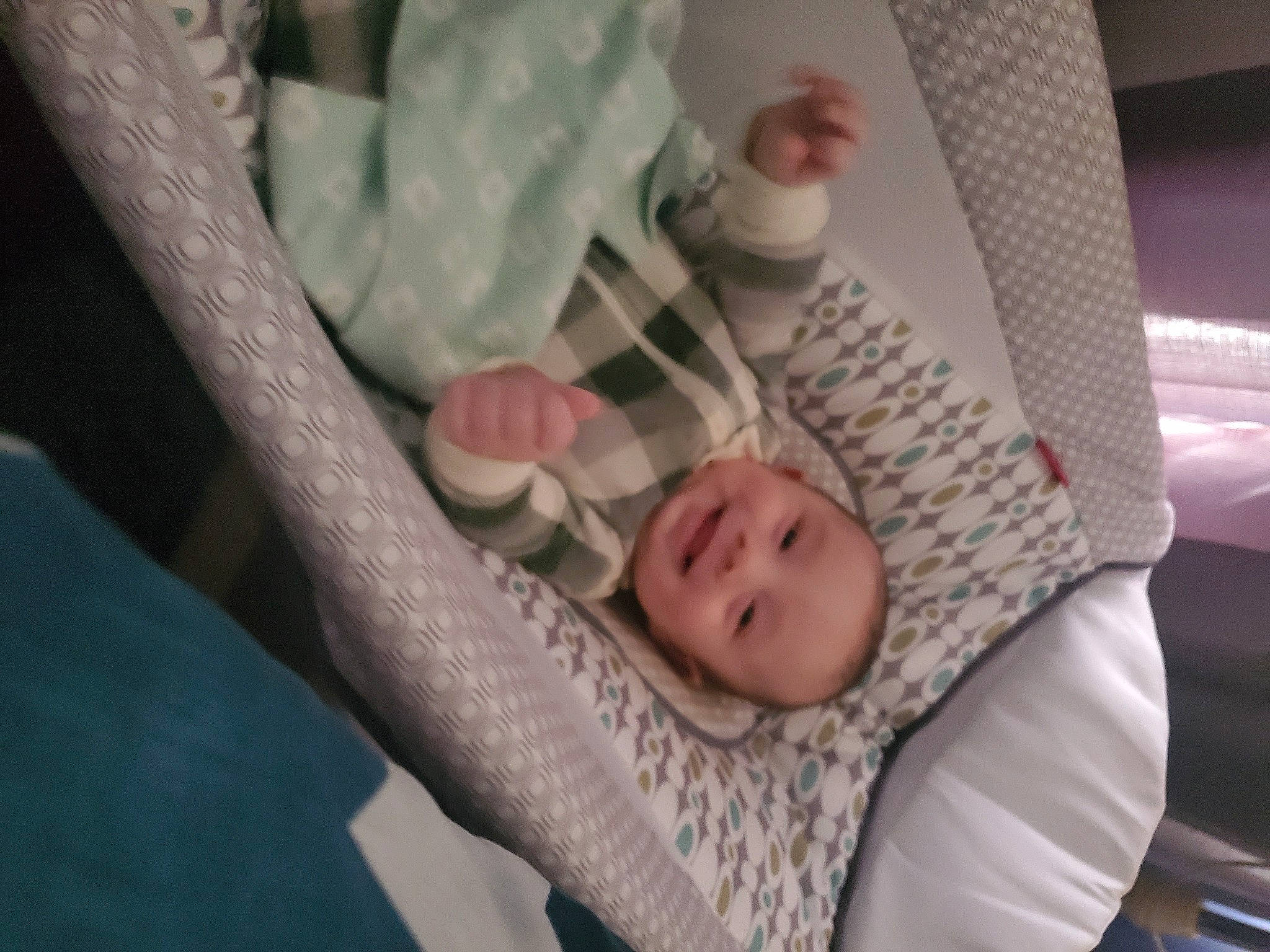 Ryden is registered to the contest to win money with this photo: baby, baby_products, baby_safety, baby_sleeping, bed, child, childbirth, comfort, event, health_care, hospital, infant_bed, joy, linens, medical, mouth, person, room, skin, smile