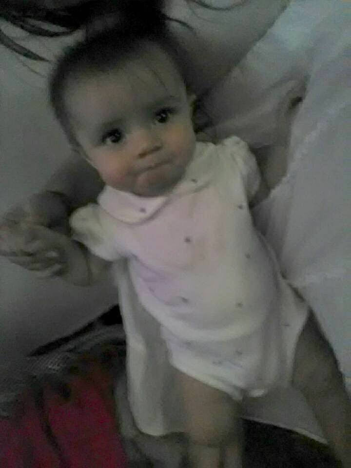 Eliza Bay-delores is registered to the contest to win money with this photo: arm, black_hair, cheek, child, eye, face, forehead, girl, head, human_hair_color, infant, iris, mouth, neck, nose, person, product, skin, toddler, trunk