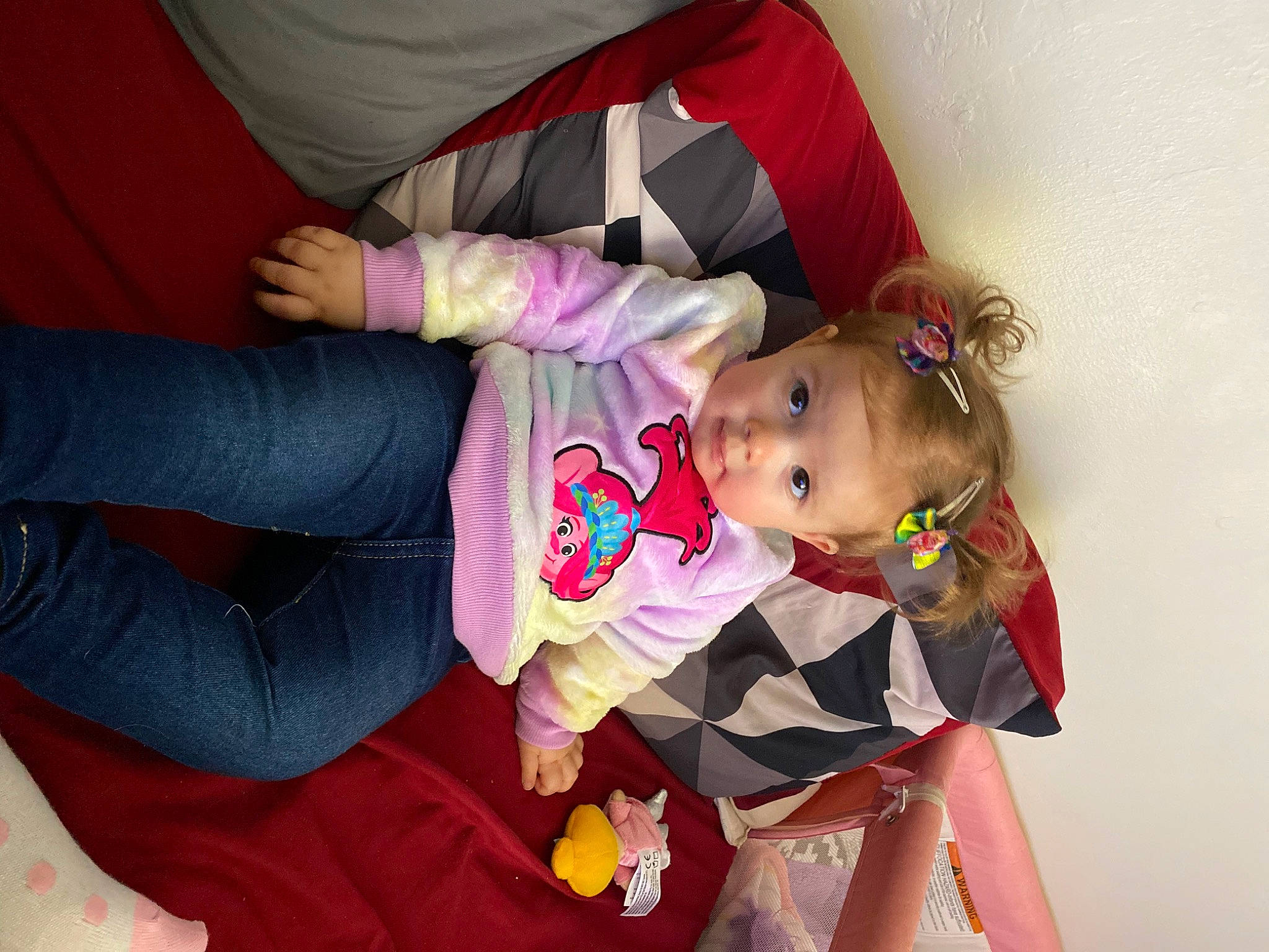 August joined the competition — help win amazing prizes! abdomen, baby, baby_products, baby_toddler_clothing, cheek, comfort, dress, eye, facial_expression, finger, head, human_body, lap, leg, person, pink, skin, sleeve, thigh, toddler