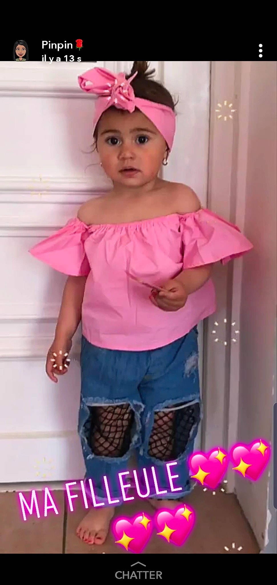 Hayley a rejoint le concours — aidez-le/la à gagner de superbes lots ! baby_toddler_clothing, child, child_model, clothing, costume, headwear, magenta, person, pink, product, ruffle, shoulder, sleeve, textile, toddler