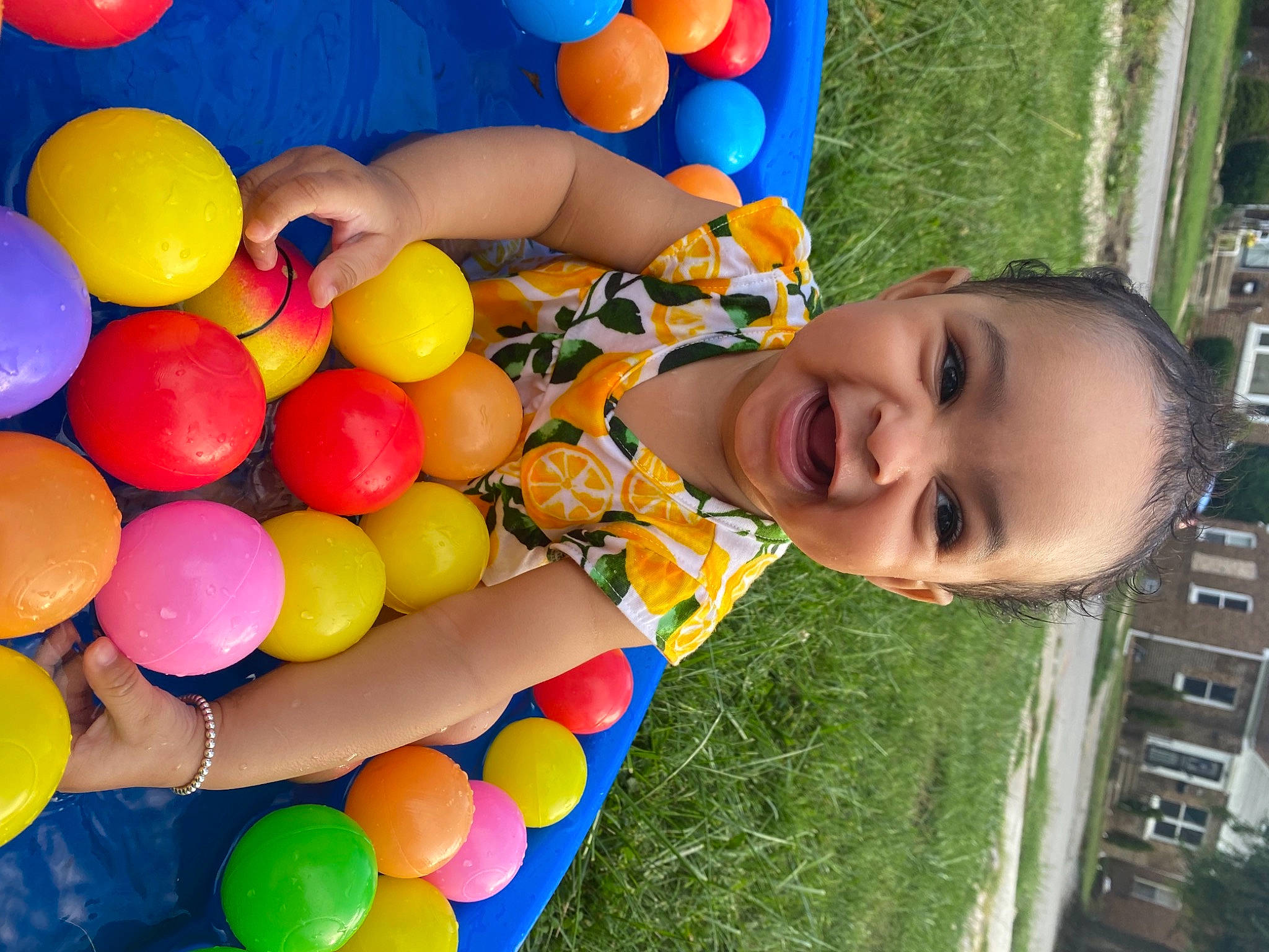 Malaya joined the competition — help win amazing prizes! ball_pit, balloon, beauty, blue, child, facial_expression, fun, grass, green, happy, leisure, party_supply, people, person, photograph, product, recreation, smile, summer, toddler