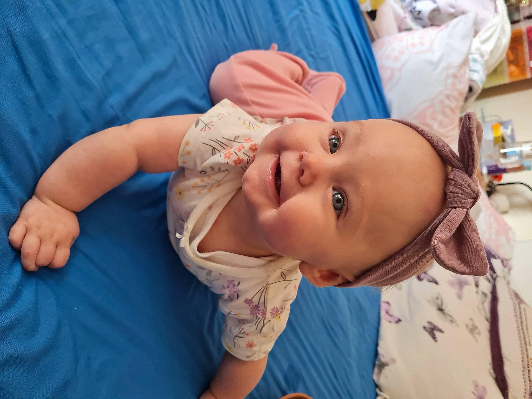 Constance is registered to the contest to win money with this photo: azure, baby, baby_toddler_clothing, cheek, chin, ear, eyebrow, eyelash, fun, happy, hat, headgear, iris, lip, mouth, nose, person, skin, sleeve, smile