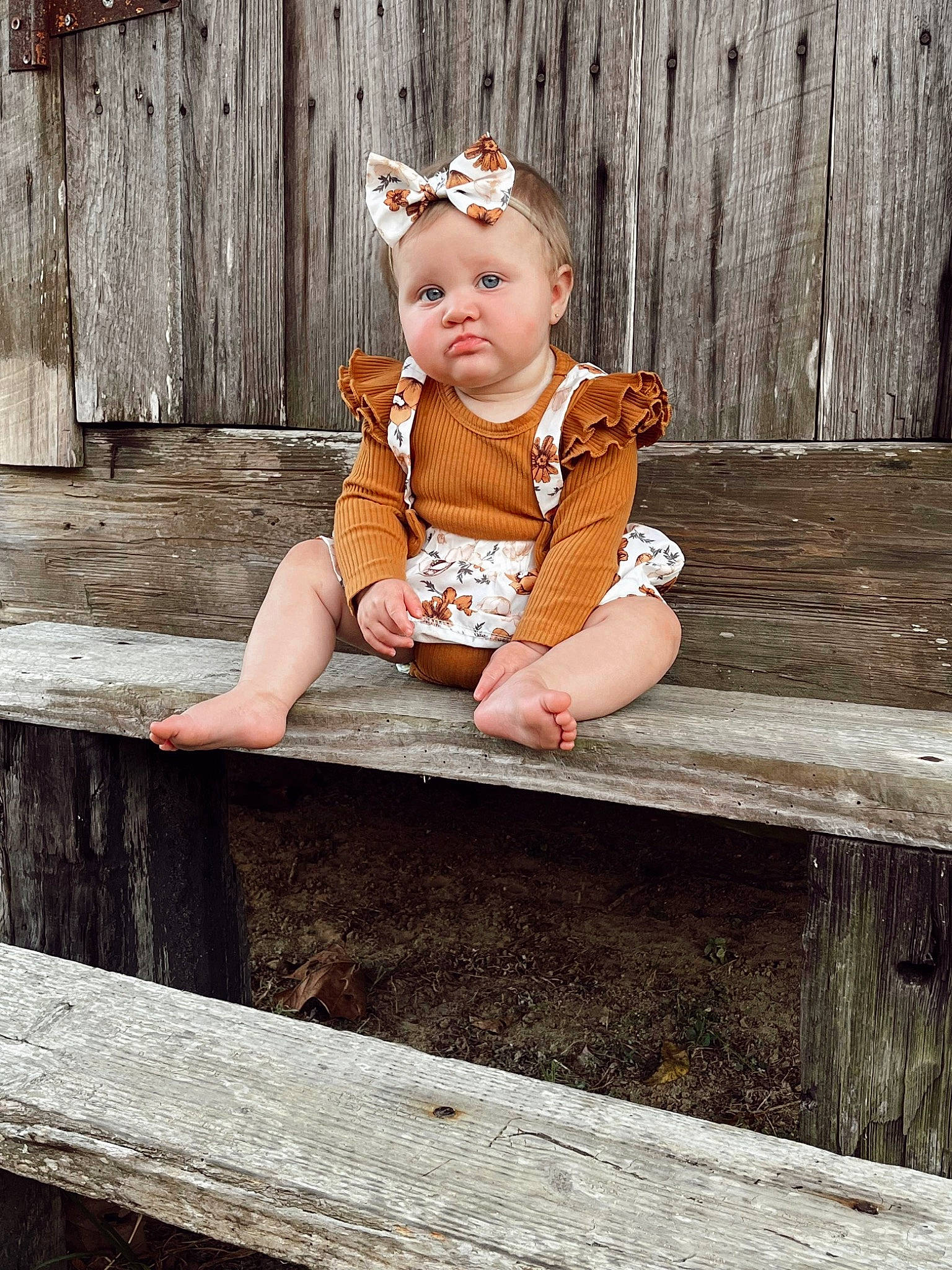 Karsyn is registered to the contest to win money with this photo: baby, baby_toddler_clothing, chair, child, dress, eye, face, flash_photography, grass, happy, hat, headband, headpiece, jewellery, people_in_nature, person, portrait_photography, sitting, skin, toddler