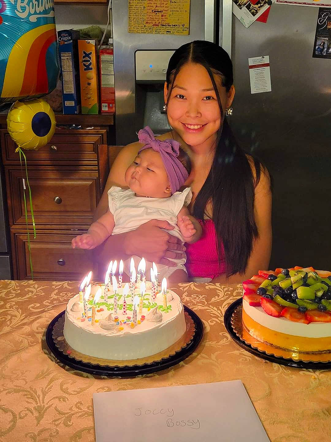 Roselynn joined the competition — help win amazing prizes! baked_goods, birthday, birthday_cake, birthday_candle, buttercream, cake, cake_decorating, cake_decorating_supply, candle, cream, cuisine, dish, event, food, headwear, ingredient, joy, person, plate, smile