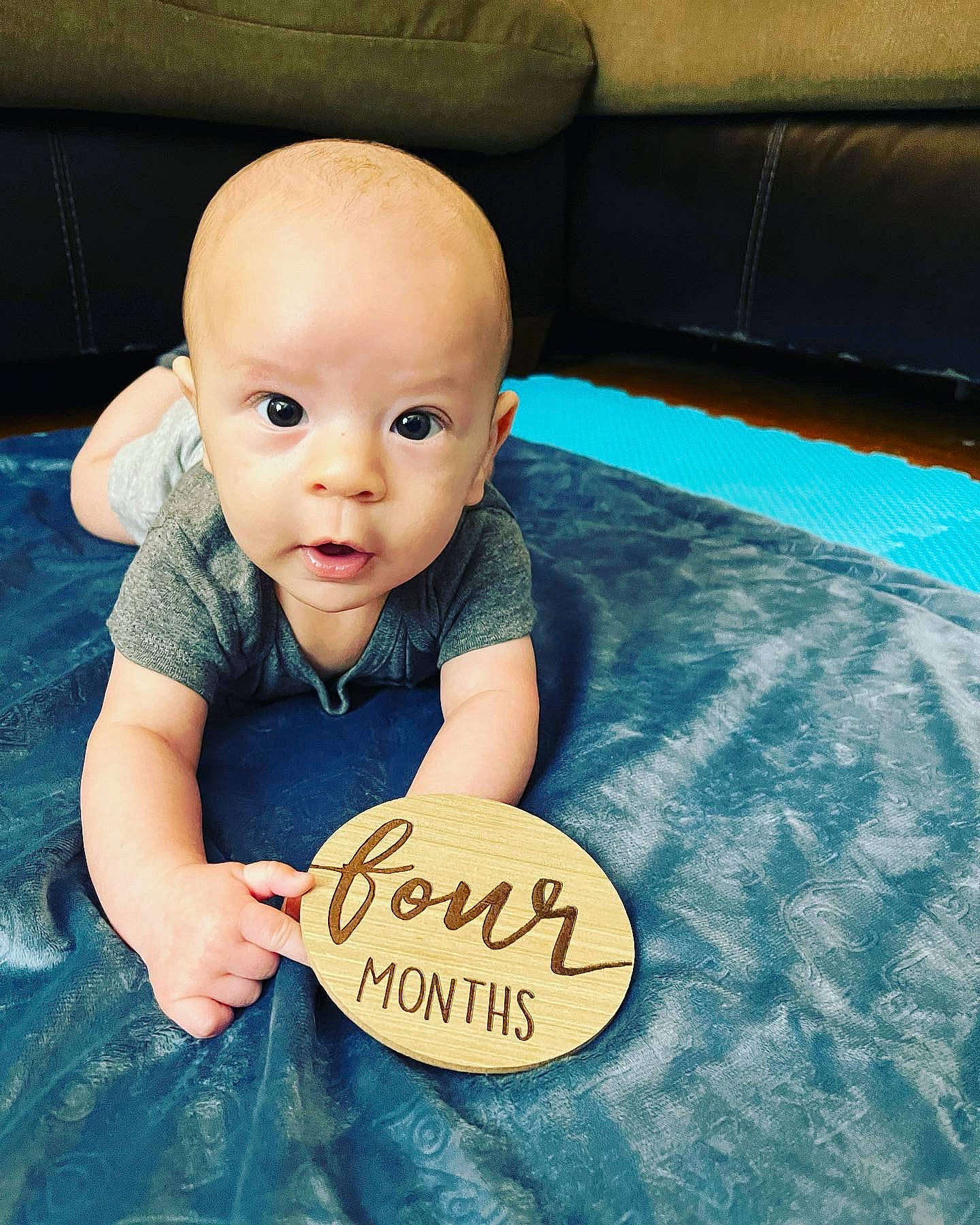 Chase joined the competition — help win amazing prizes! baby, baby_toddler_clothing, cheek, comfort, cool, couch, eye, finger, floor, flooring, gesture, hairstyle, happy, head, human_body, nail, person, skin, smile, thumb