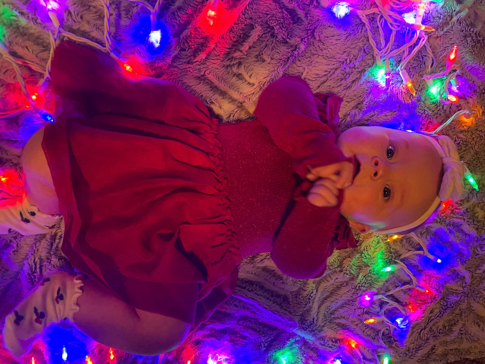 Mia joined the competition — help win amazing prizes! beauty, christmas_decoration, christmas_ornament, decoration, electric_blue, entertainment, event, fun, light, lighting, magenta, organism, ornament, person, pink, plant, purple, red, tree, violet