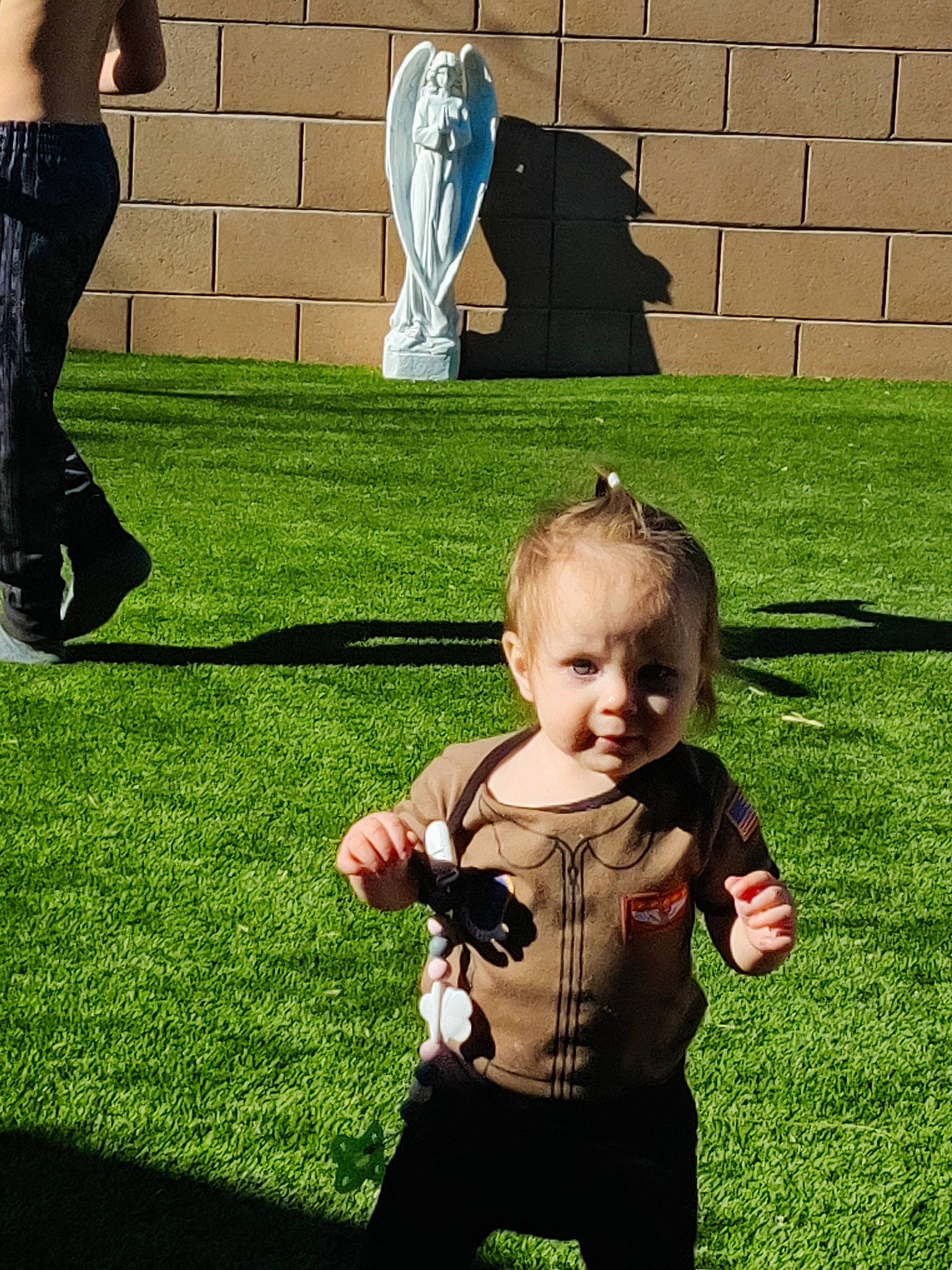 Anastasia joined the competition — help win amazing prizes! baby, baby_toddler_clothing, child, cool, flooring, fun, gesture, grass, green, happy, lawn, leisure, people_in_nature, person, photograph, plant, recreation, smile, snapshot, toddler