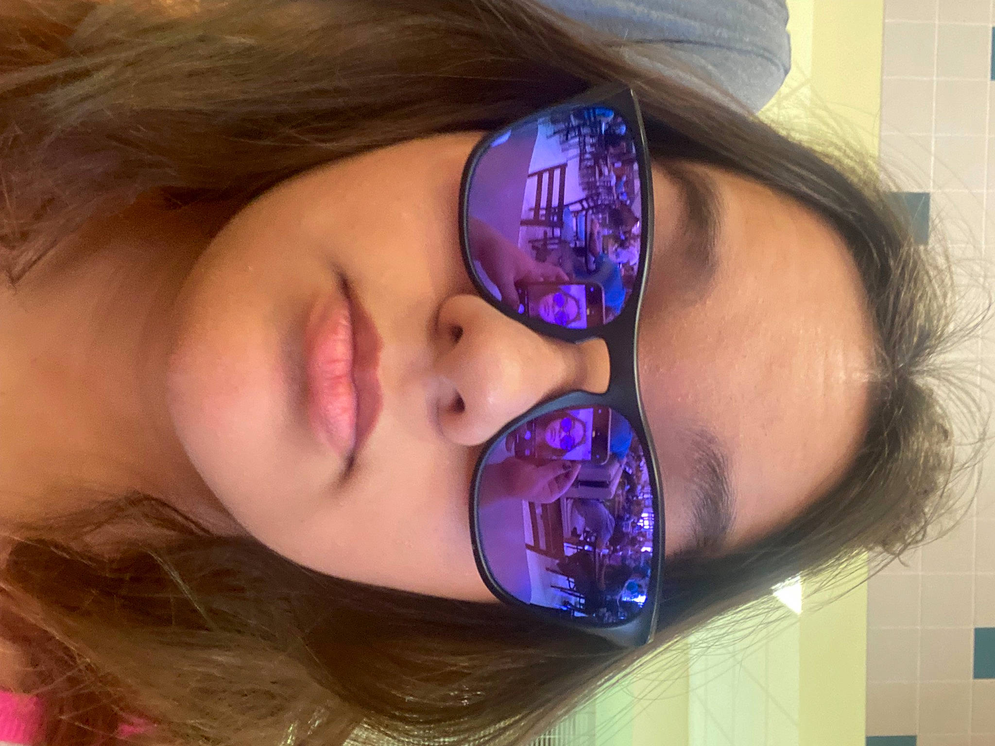 Jessa joined the competition — help win amazing prizes! cheek, chin, ear, eye_glass_accessory, eyebrow, eyelash, eyewear, forehead, goggles, iris, jaw, lip, mouth, neck, nose, person, pink, purple, skin, violet