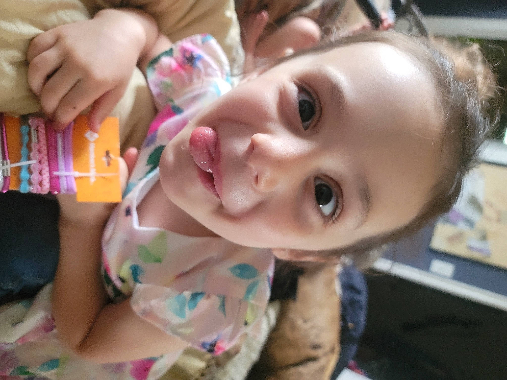 Sarah is registered to the contest to win money with this photo: baby, baby_toddler_clothing, cheek, child, ear, eyebrow, eyelash, fun, happy, iris, joy, leisure, lip, mouth, neck, nose, person, skin, smile, sweetness