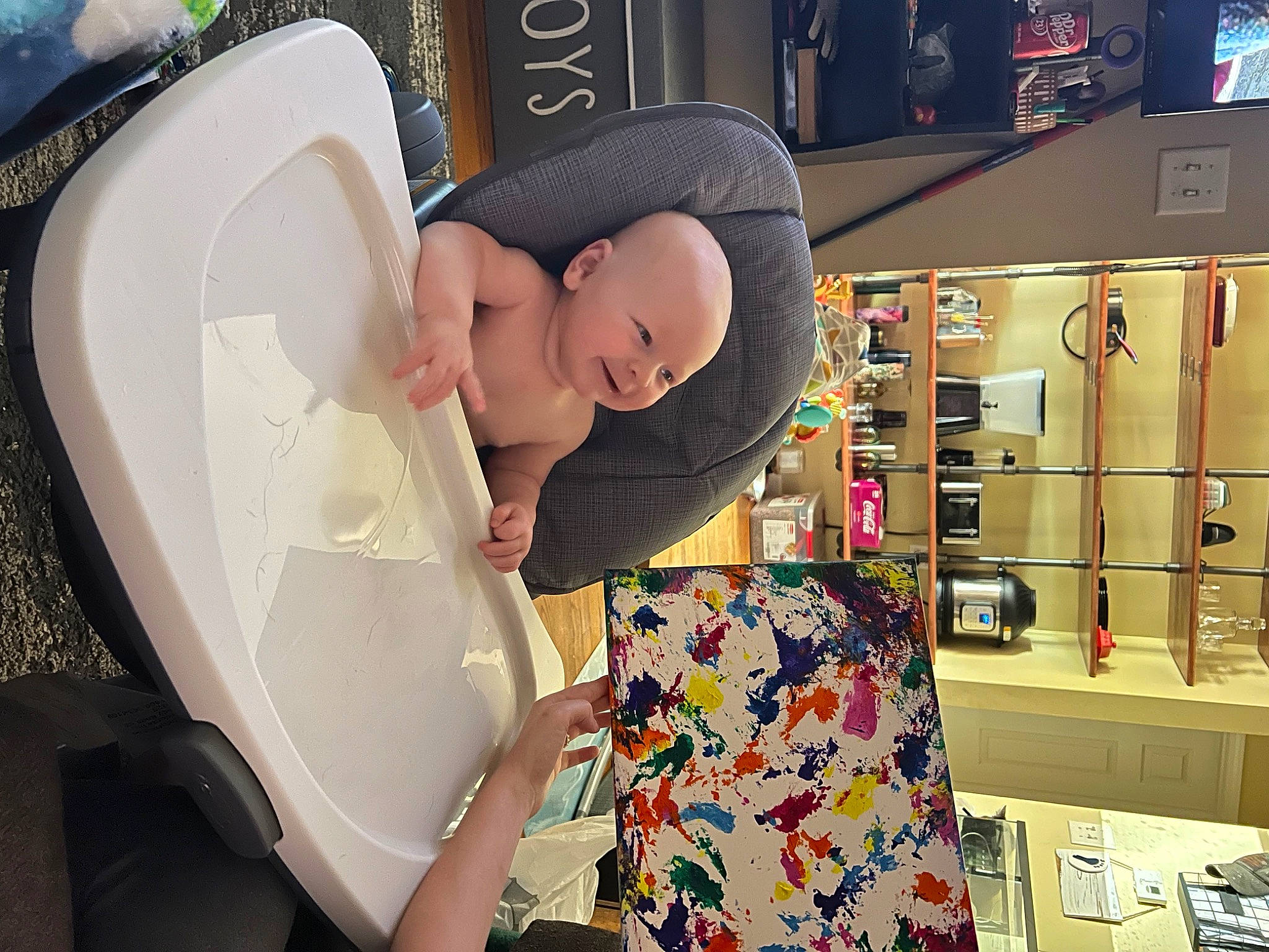 Jensen joined the competition — help win amazing prizes! baby, baby_products, bag, bookcase, cap, child, comfort, eyewear, fashion, fashion_accessory, fun, hat, person, product, retail, room, shelf, shelving, t_shirt, toddler