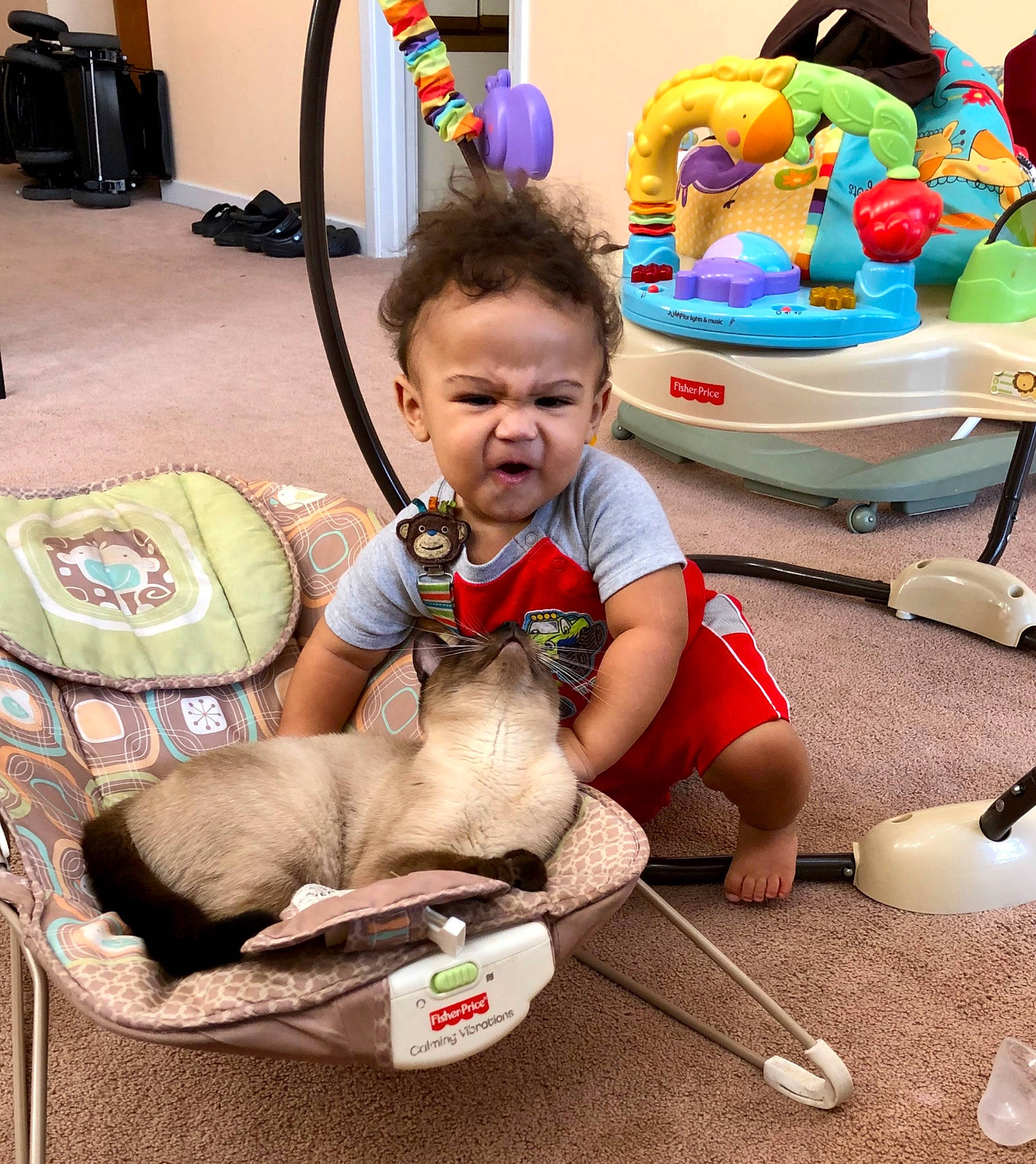 Hakeem joined the competition — help win amazing prizes! anger, baby, child, person, play, toddler, toy