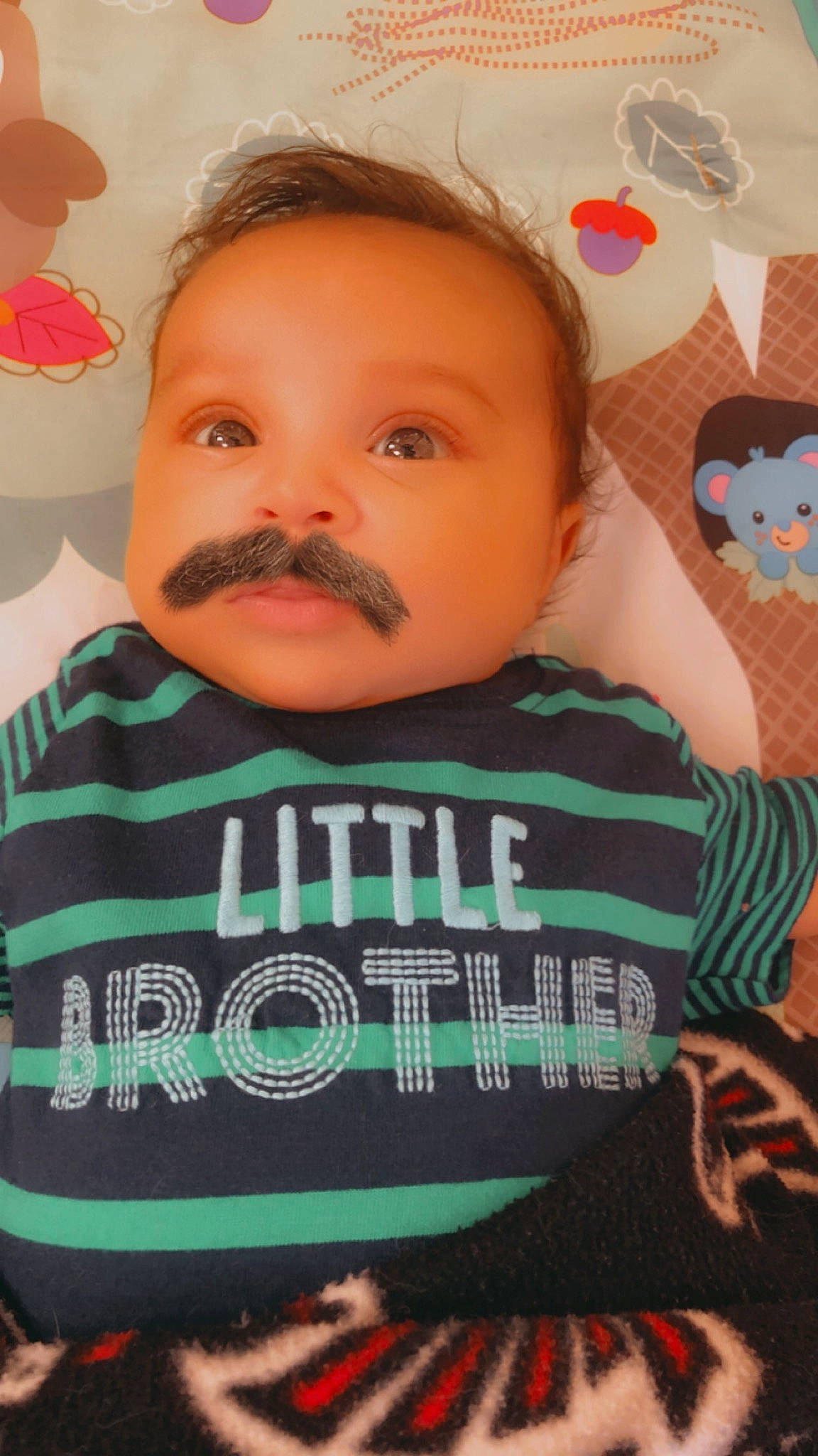 Raheem joined the competition — help win amazing prizes! baby, beard, cheek, child, chin, cool, eye, face, facial_hair, forehead, hair, head, lip, moustache, mouth, nose, person, skin, smile, toddler