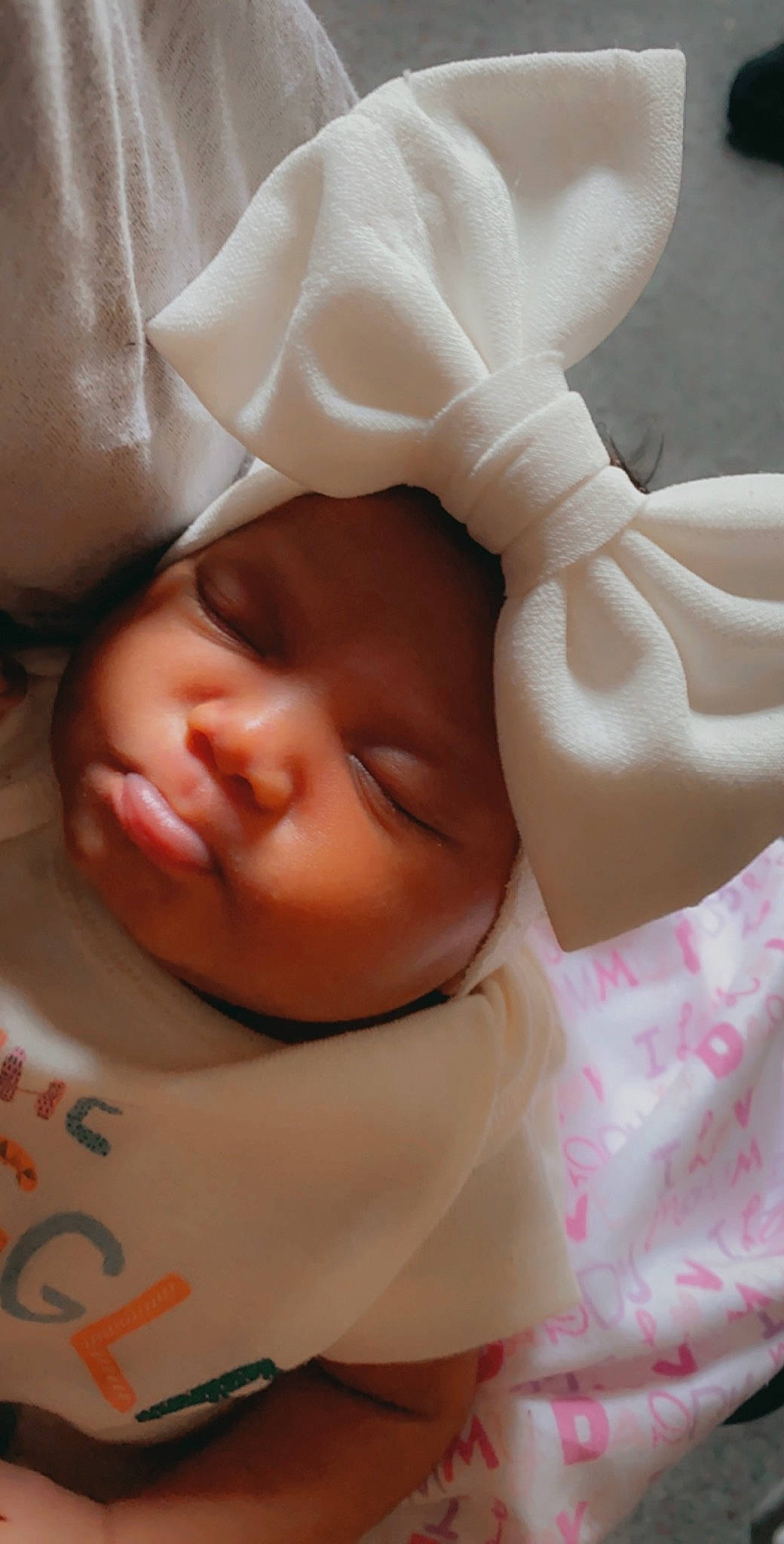 Kehlani joined the competition — help win amazing prizes! baby, baby_sleeping, birth, cheek, child, face, head, headwear, lip, person, skin, sleep, toddler