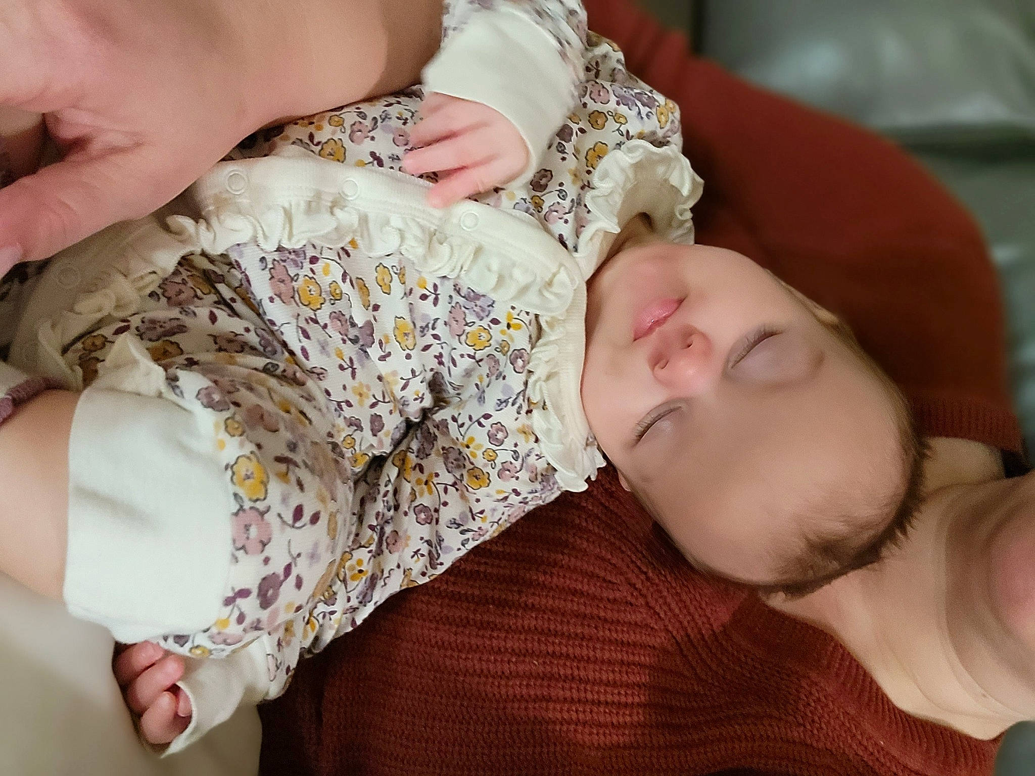 Penny is registered to the contest to win money with this photo: baby, baby_toddler_clothing, child, comfort, eyelash, finger, gesture, glasses, hand, happy, human_body, mouth, nail, pattern, person, plant, skin, sleeve, thigh, toddler