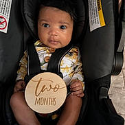 Saniya joined the competition — help win amazing prizes! baby, bodypart, car, car_interior, carseat, clothing, cushion, dress, face, finger, hand, head, homedecor, lifejacket, person, photography, portrait, transportation, vehicle, vest
