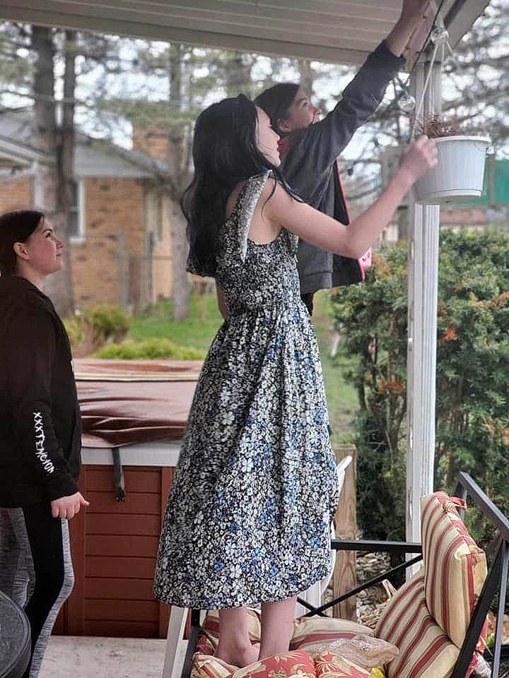 Kaylinn is registered to the contest to win money with this photo: dress, fashion, fashion_design, fawn, footwear, leg, long_hair, person, photo_shoot, photography