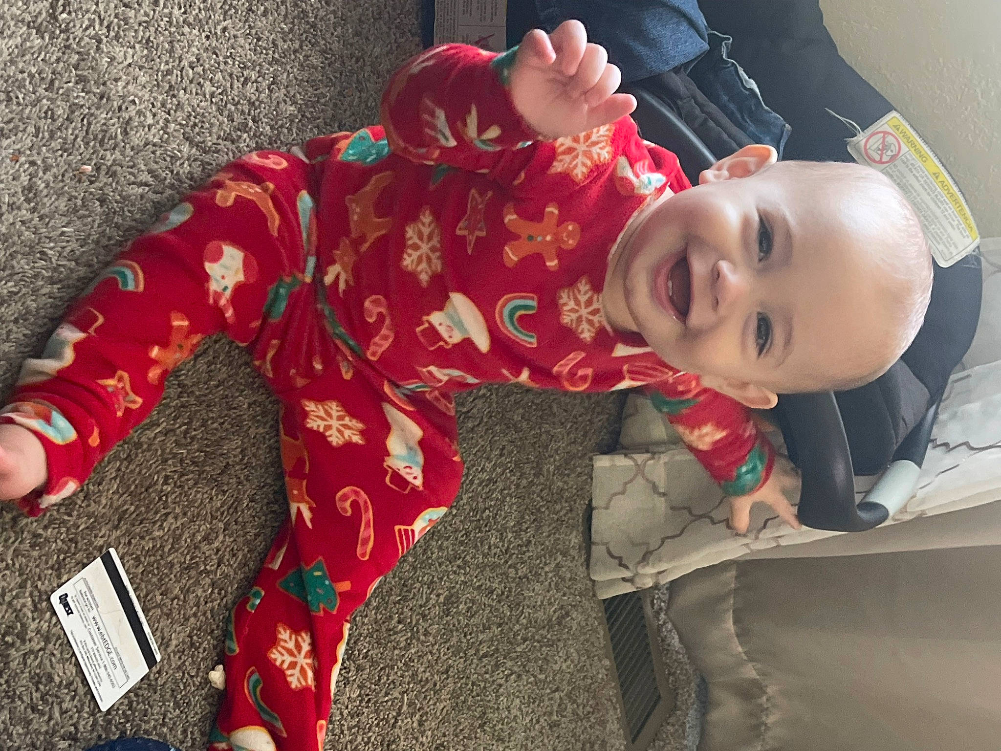 Azrael joined the competition — help win amazing prizes! automotive_design, baby_toddler_clothing, carmine, child, comfort, design, floor, flooring, fun, happy, human_leg, joy, mammal, pattern, person, sitting, sleeve, smile, sportswear, textile