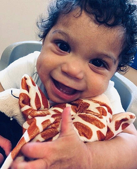 Jaydan joined the competition — help win amazing prizes! baby, child, cuisine, ear, eating, face, facial_expression, finger, food, gesture, hand, happy, person, smile, thumb, toddler, tooth