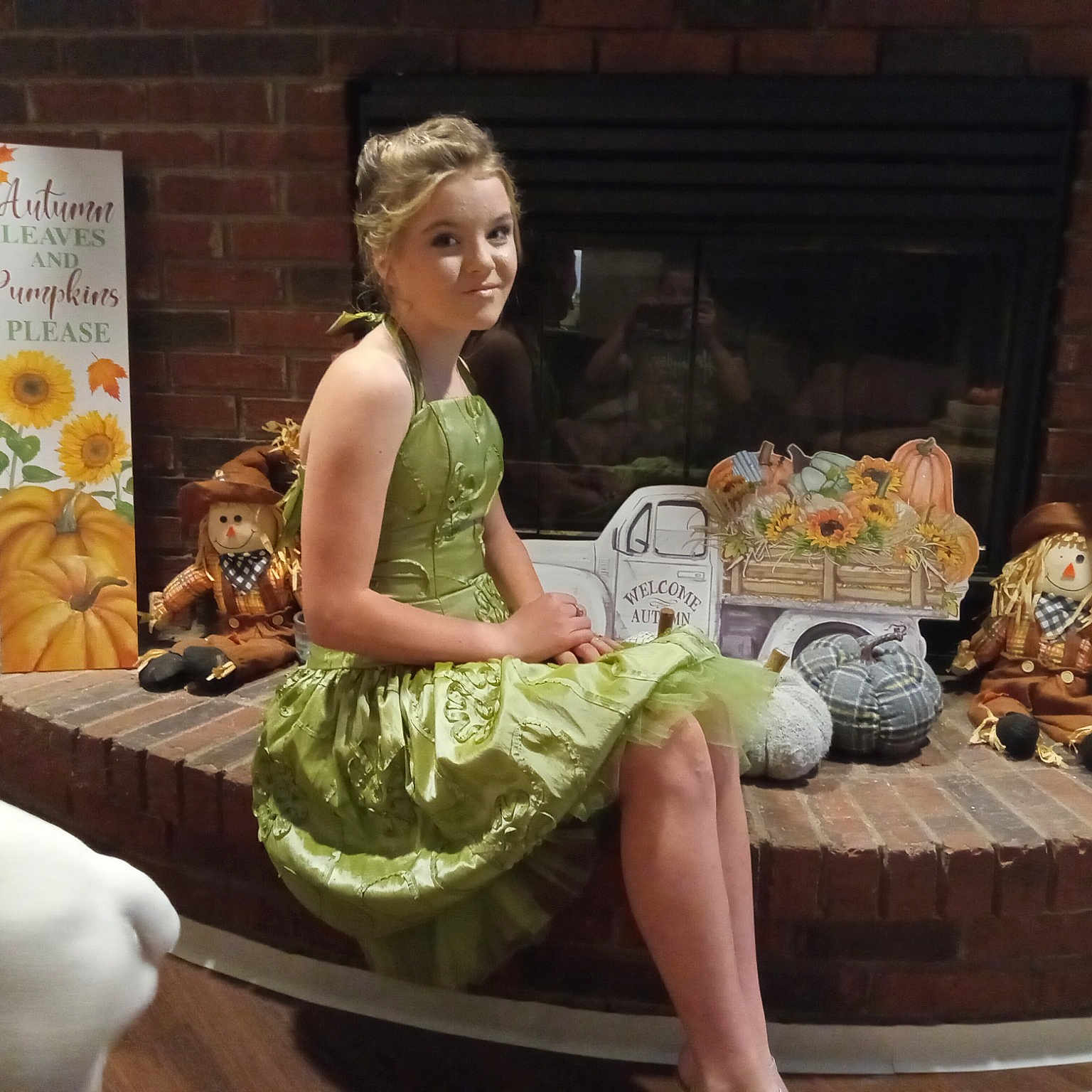 Kaytlynn joined the competition — help win amazing prizes! bench, child, dress, entertainment, event, fashion_design, fun, human_leg, leisure, performance_art, performing_arts, room, sandal, sitting, smile, thigh, toy, vacation, vintage_clothing