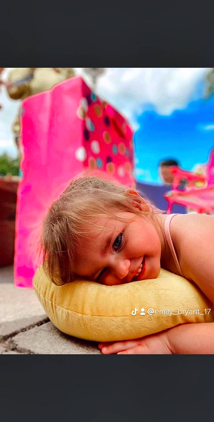 Josephine is registered to the contest to win money with this photo: beauty, child, cloud, face, hair, hairstyle, hand, happy, human, joy, leisure, lip, mouth, people_in_nature, people_on_beach, person, photograph, skin, sky, summer