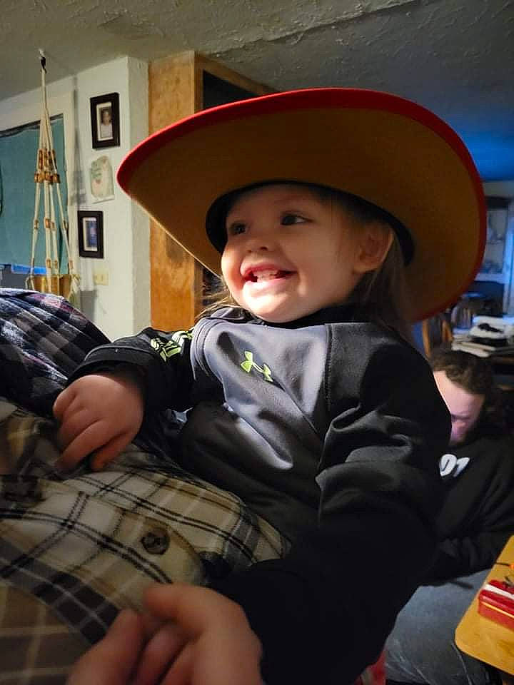 Emberly joined the competition — help win amazing prizes! baby, child, cowboy_hat, event, fashion_accessory, fedora, fun, happy, hat, headgear, headwear, joy, pattern, person, picture_frame, plaid, sitting, smile, suit, sun_hat