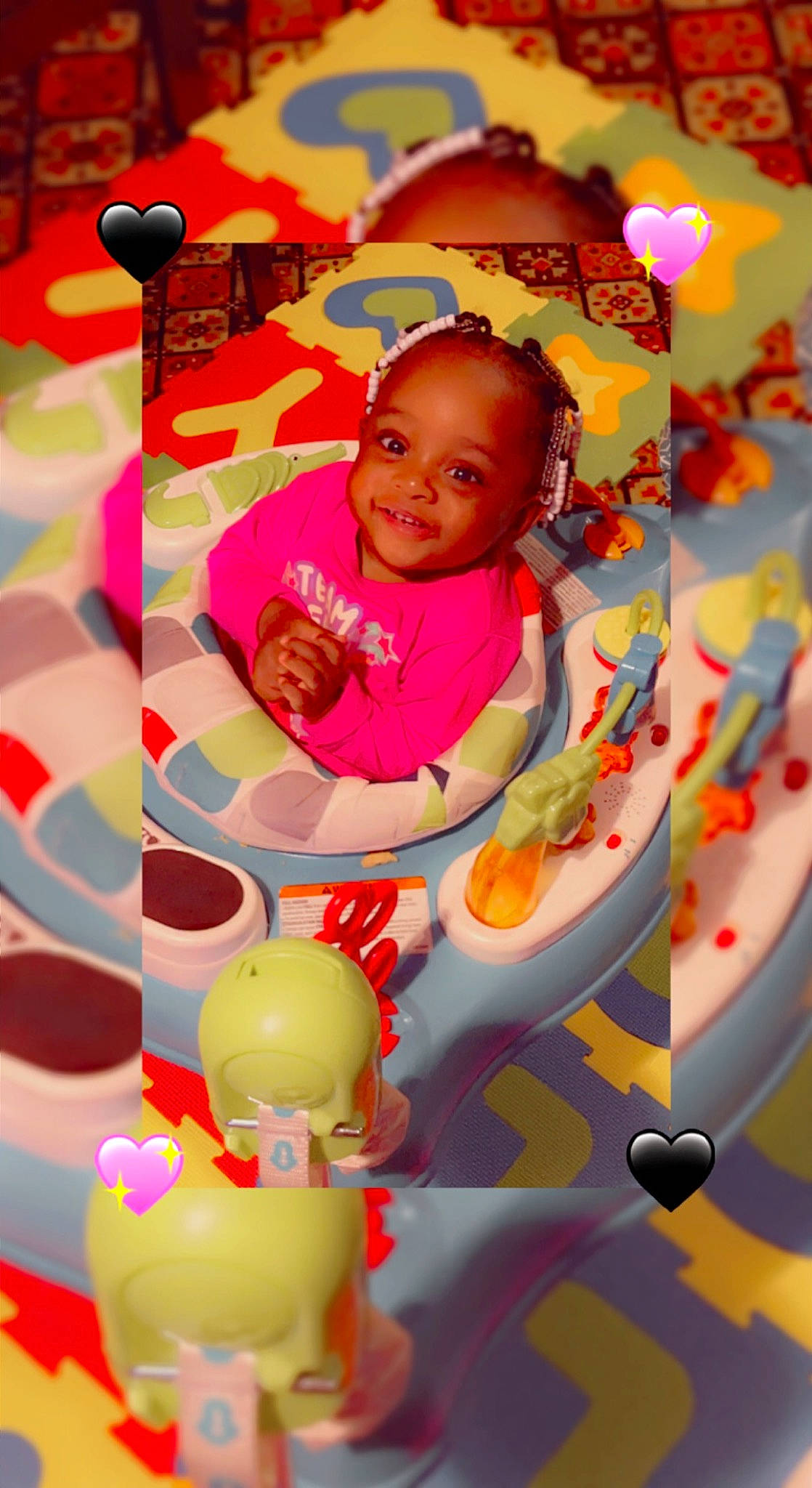 Nalani is registered to the contest to win money with this photo: baby, baby_products, baby_toddler_clothing, cheek, child, facial_expression, fun, happy, joy, leisure, magenta, orange, person, pink, play, product, recreation, red, smile, snapshot