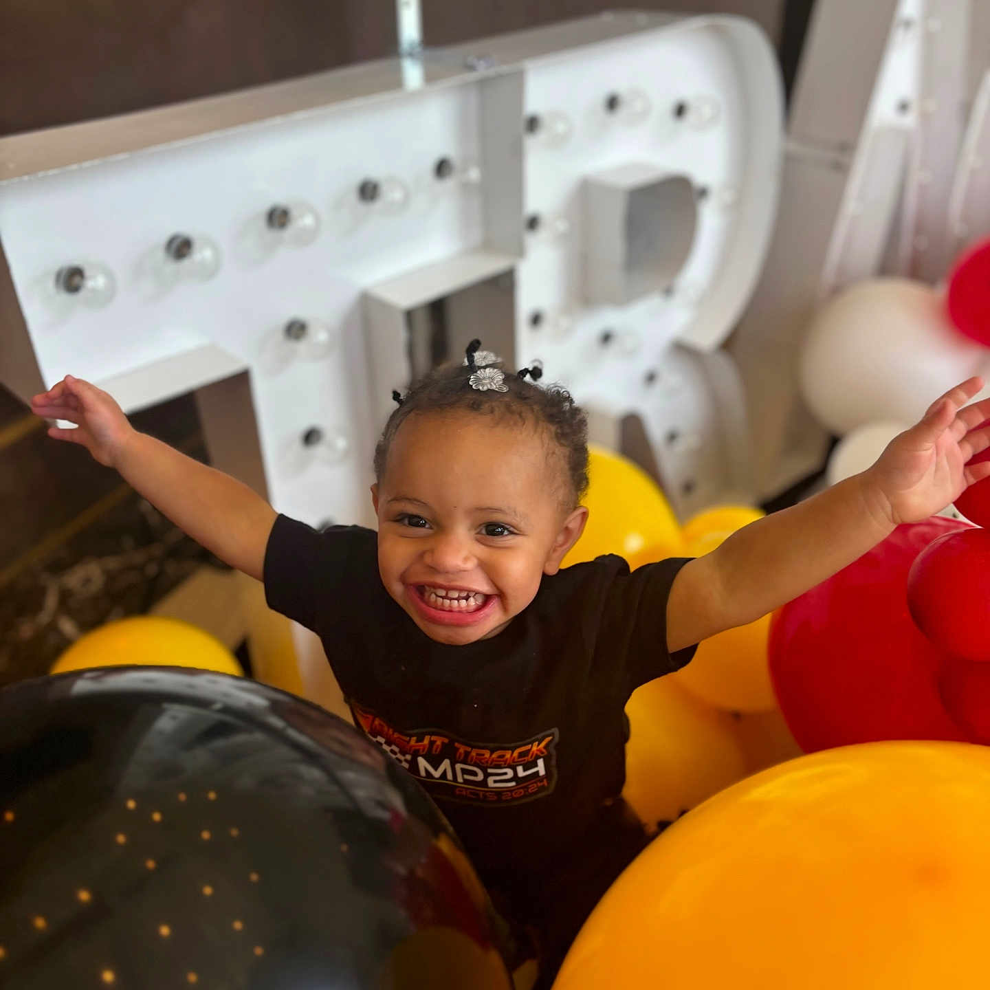 Cierra joined the competition — help win amazing prizes! accessories, balloon, boy, child, face, happy, head, helmet, hottub, indoors, jewelry, male, people, person, photography, playarea, portrait, smile, sphere, tub
