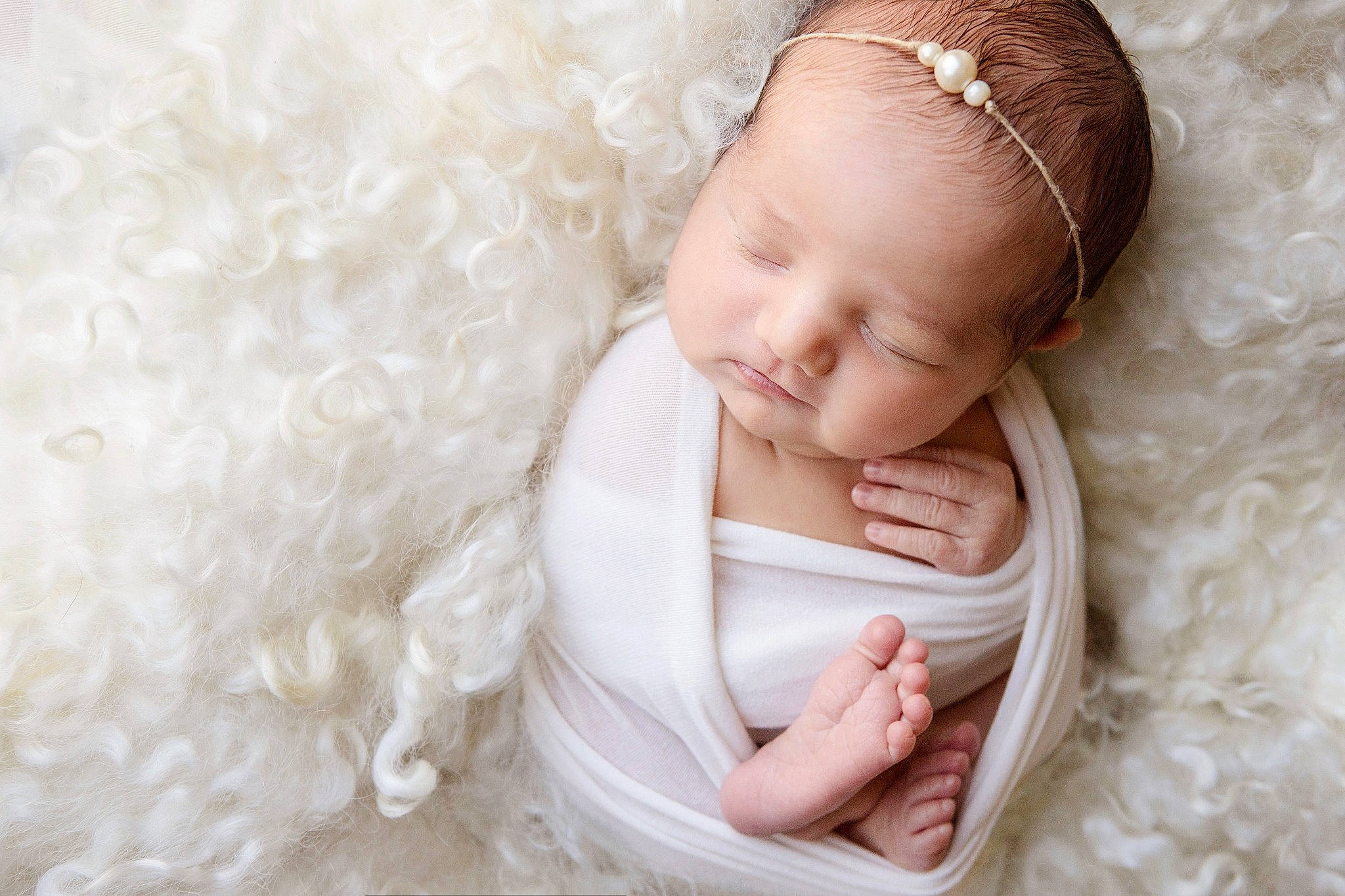 Penelope joined the competition — help win amazing prizes! baby, baby_sleeping, baby_toddler_clothing, child, comfort, fashion_accessory, gesture, hair_accessory, happy, headband, headpiece, jewellery, linens, pattern, peach, person, pink, portrait_photography, skin, textile