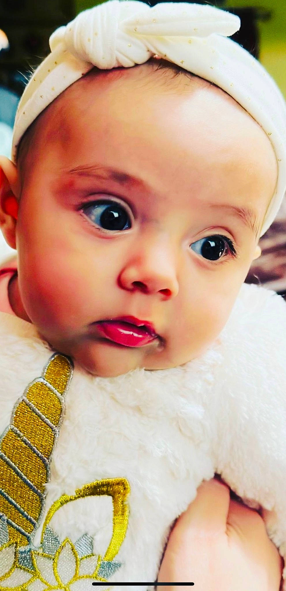 Abigail joined the competition — help win amazing prizes! baby, baby_toddler_clothing, cap, cheek, child, chin, close_up, ear, eyebrow, eyelash, fun, happy, headgear, iris, lip, lipstick, mouth, nose, person, skin