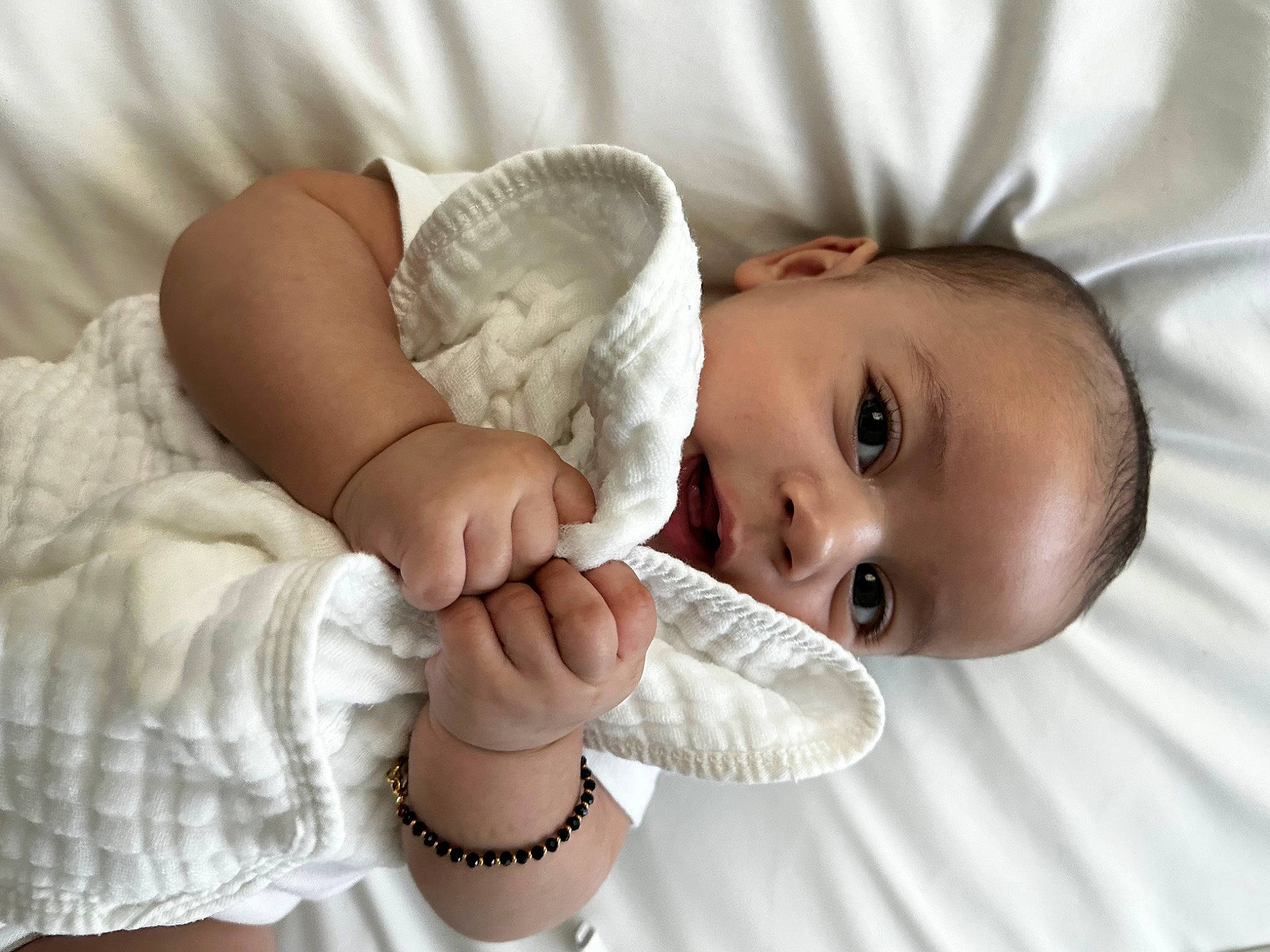 Aadya joined the competition — help win amazing prizes! baby, baby_sleeping, baby_toddler_clothing, cheek, child, comfort, eye, eyelash, face, finger, gesture, hand, happy, headgear, lip, nose, person, product, skin, textile