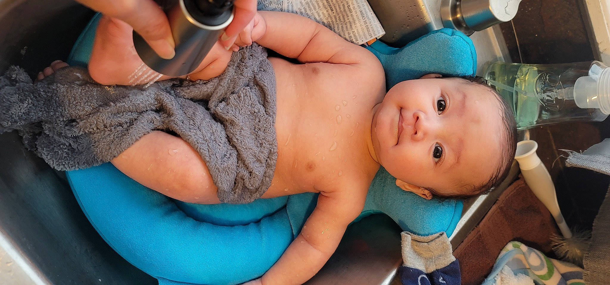 Jaeden joined the competition — help win amazing prizes! arm, azure, blue, chest, comfort, eye, finger, glasses, hand, head, human_body, joint, leg, mouth, muscle, orange, organ, person, skin, stomach