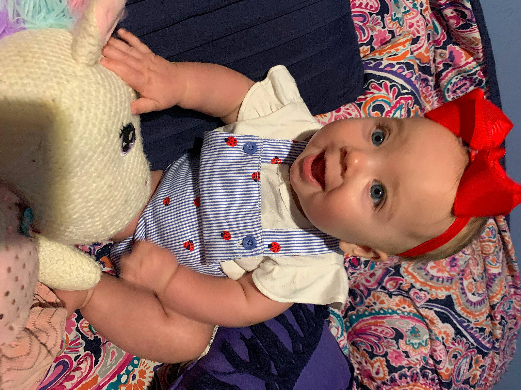 Laney joined the competition — help win amazing prizes! baby, cheek, child, hat, headgear, person, product, toddler