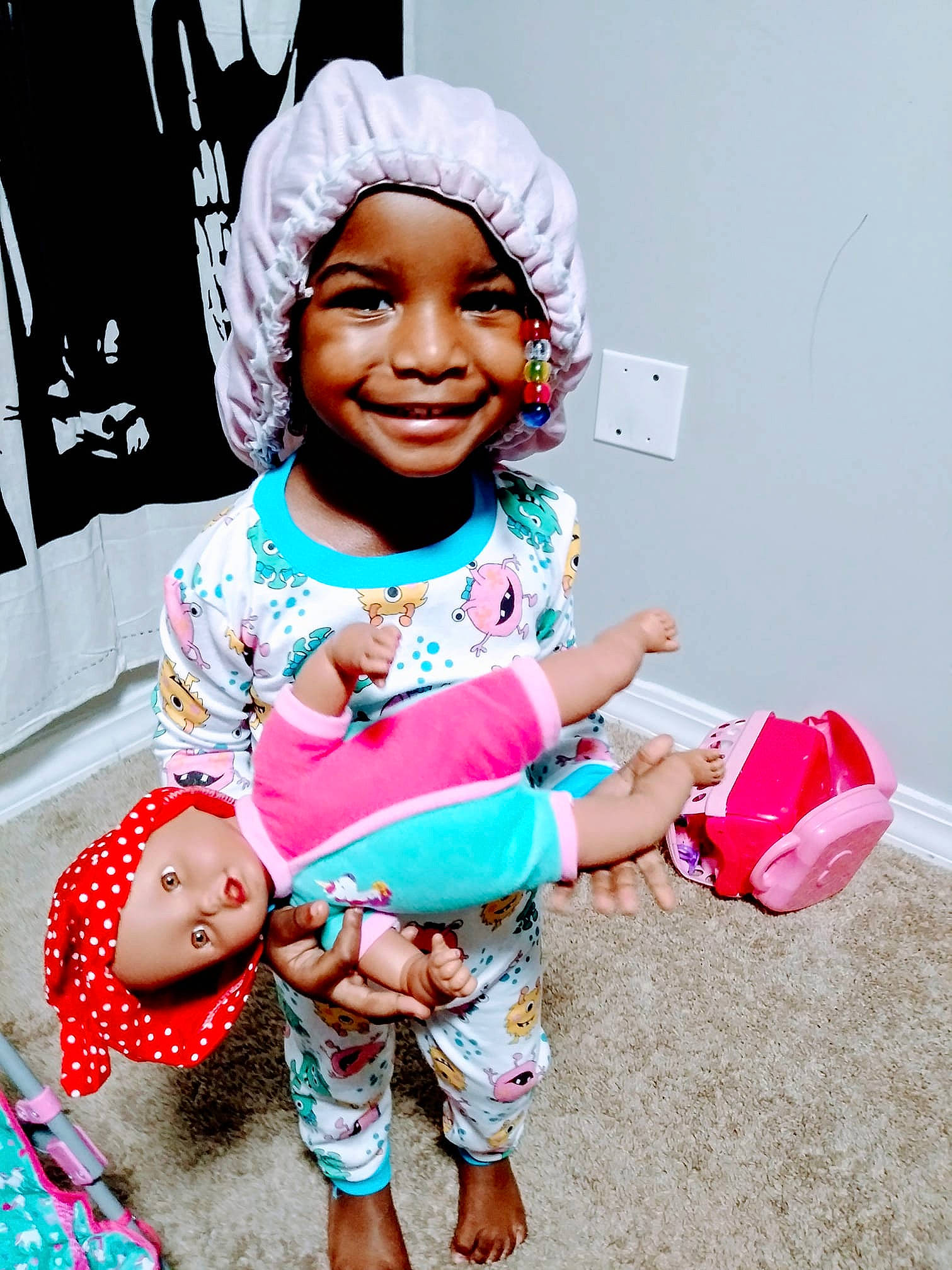 Dior joined the competition — help win amazing prizes! baby_toddler_clothing, child, event, facial_expression, fashion, fashion_accessory, finger, fun, gesture, happy, headgear, headwear, joy, leisure, magenta, person, pink, sitting, skin, sleeve