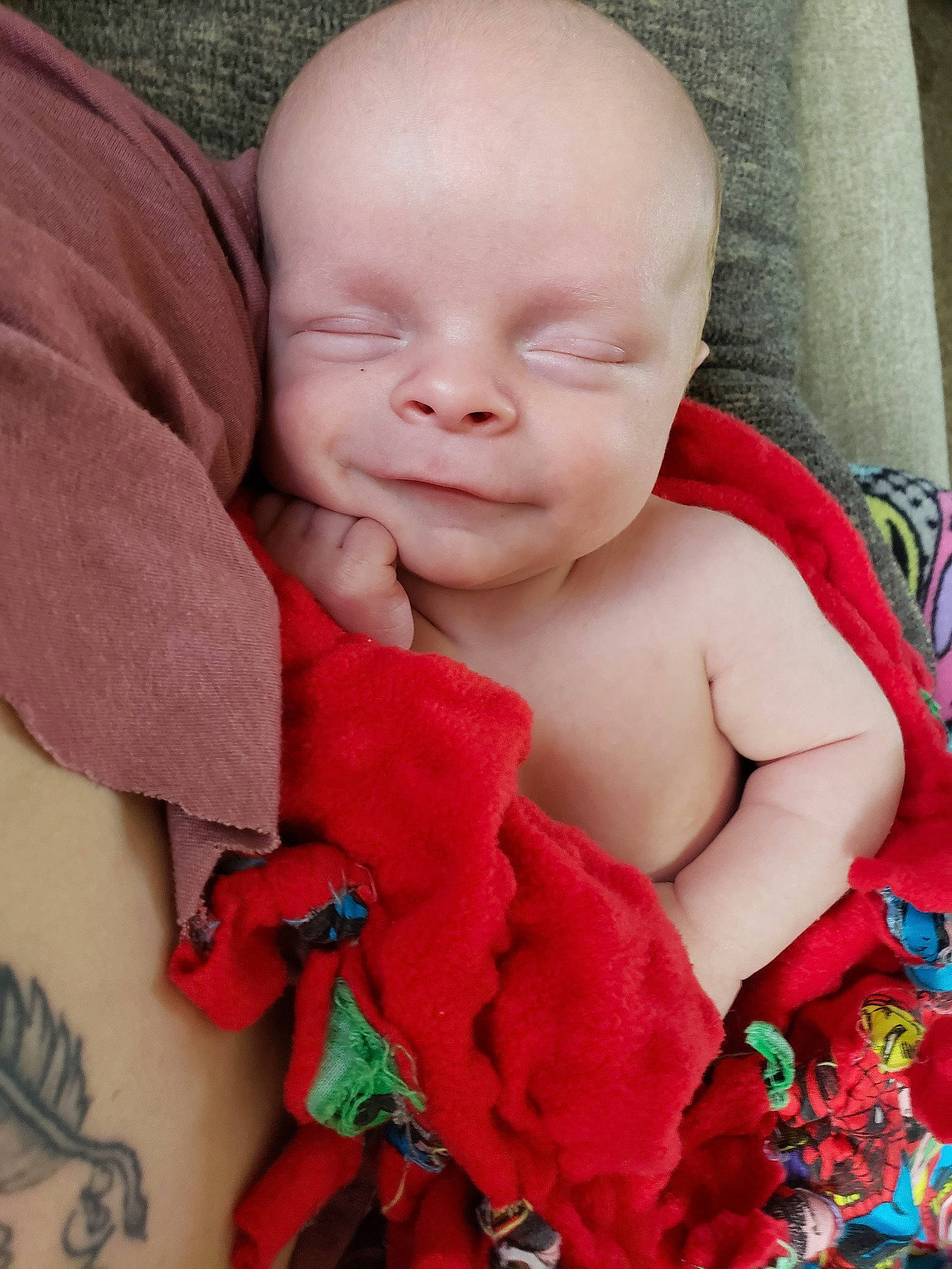 Jarvis is registered to the contest to win money with this photo: baby, cheek, child, face, facial_expression, head, lip, mouth, nose, person, skin, smile, toddler