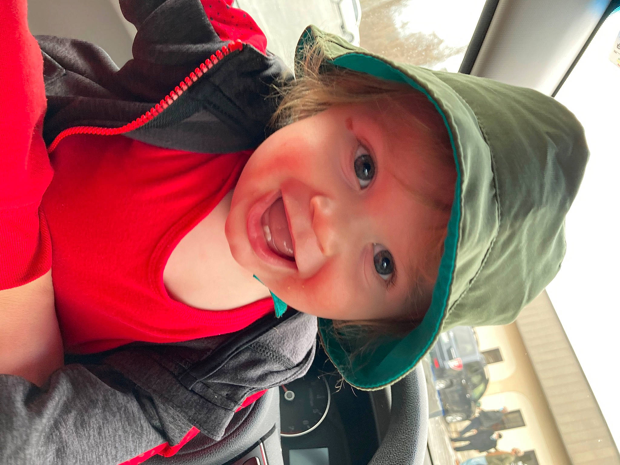 Eli joined the competition — help win amazing prizes! black_hair, child, costume, electric_blue, eyebrow, fashion_accessory, fun, happy, hat, headwear, leisure, lip, magenta, mouth, nose, person, portrait_photography, smile, toddler, tree