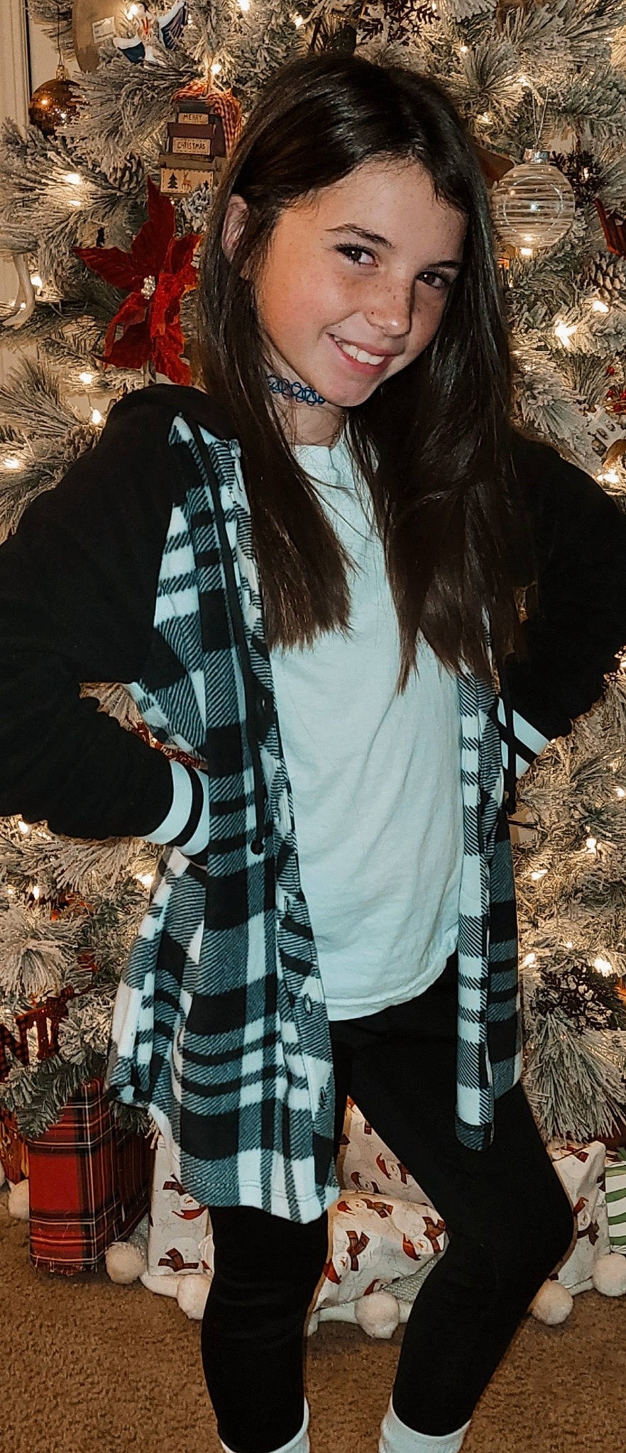 Mckinley joined the competition — help win amazing prizes! black, black_hair, clothing, cool, eyewear, fashion, fashion_design, flash_photography, green, joy, leaf, light, outerwear, people, person, photograph, plaid, sleeve, smile, tartan