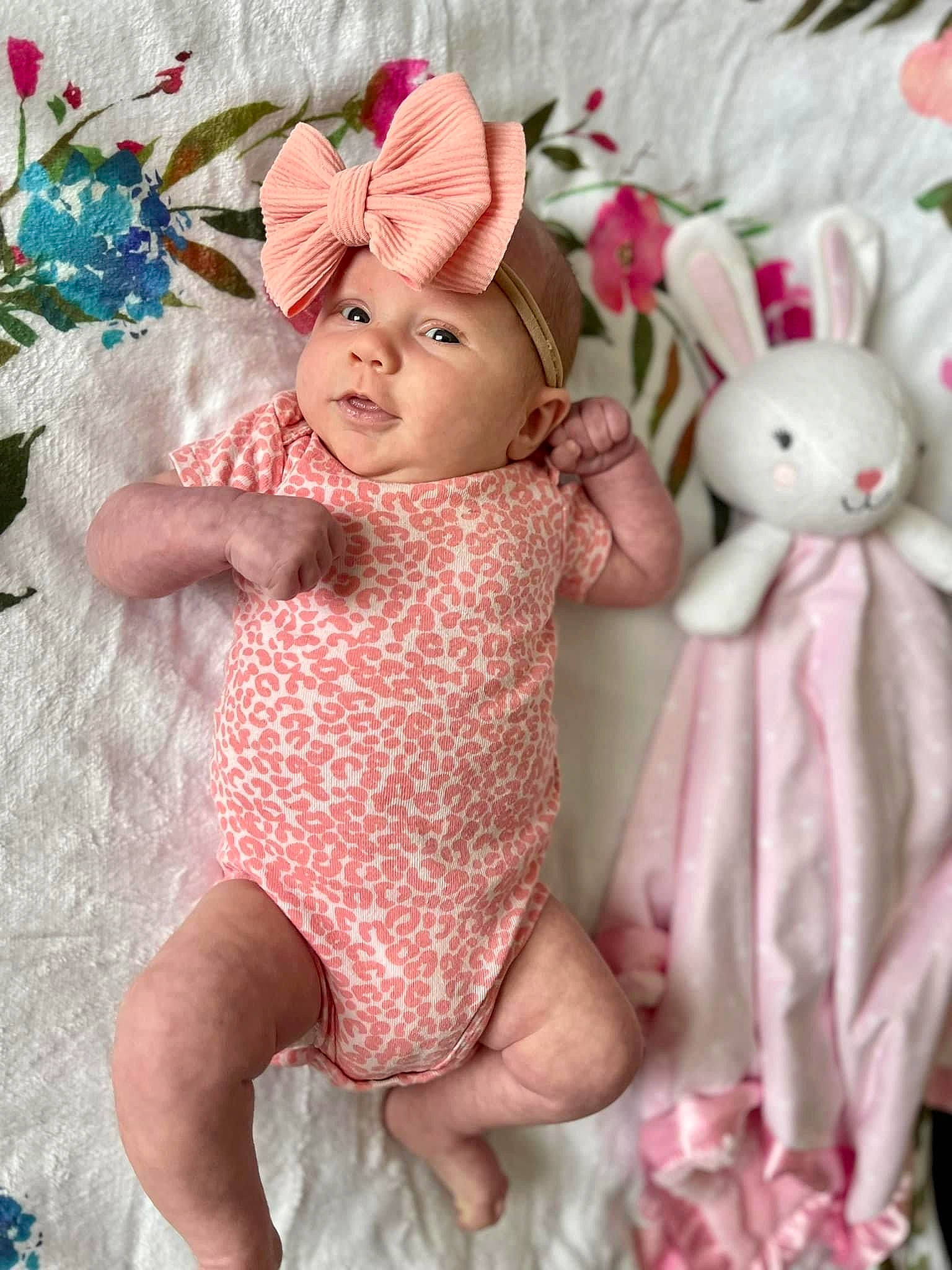 Haven is registered to the contest to win money with this photo: art, baby_toddler_clothing, child, creative_arts, design, fashion_accessory, fawn, finger, hand, headwear, magenta, pattern, person, pink, plush, product, rabbit, skin, stuffed_toy, textile