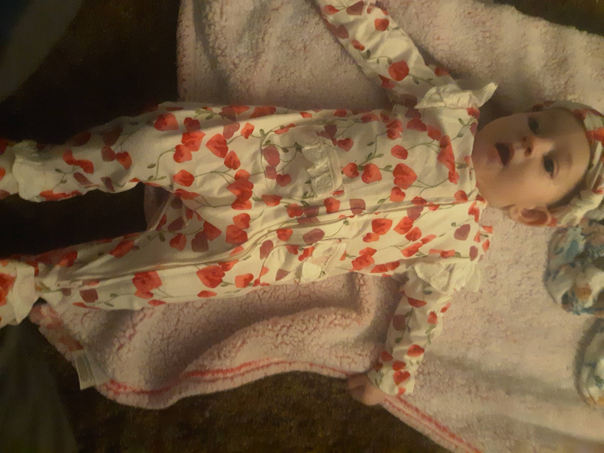 Natalia joined the competition — help win amazing prizes! arm, baby, baby_products, baby_toddler_clothing, child, comfort, dress, face, hand, head, human_body, human_leg, leg, linens, pattern, person, skin, sleeve, textile, toddler