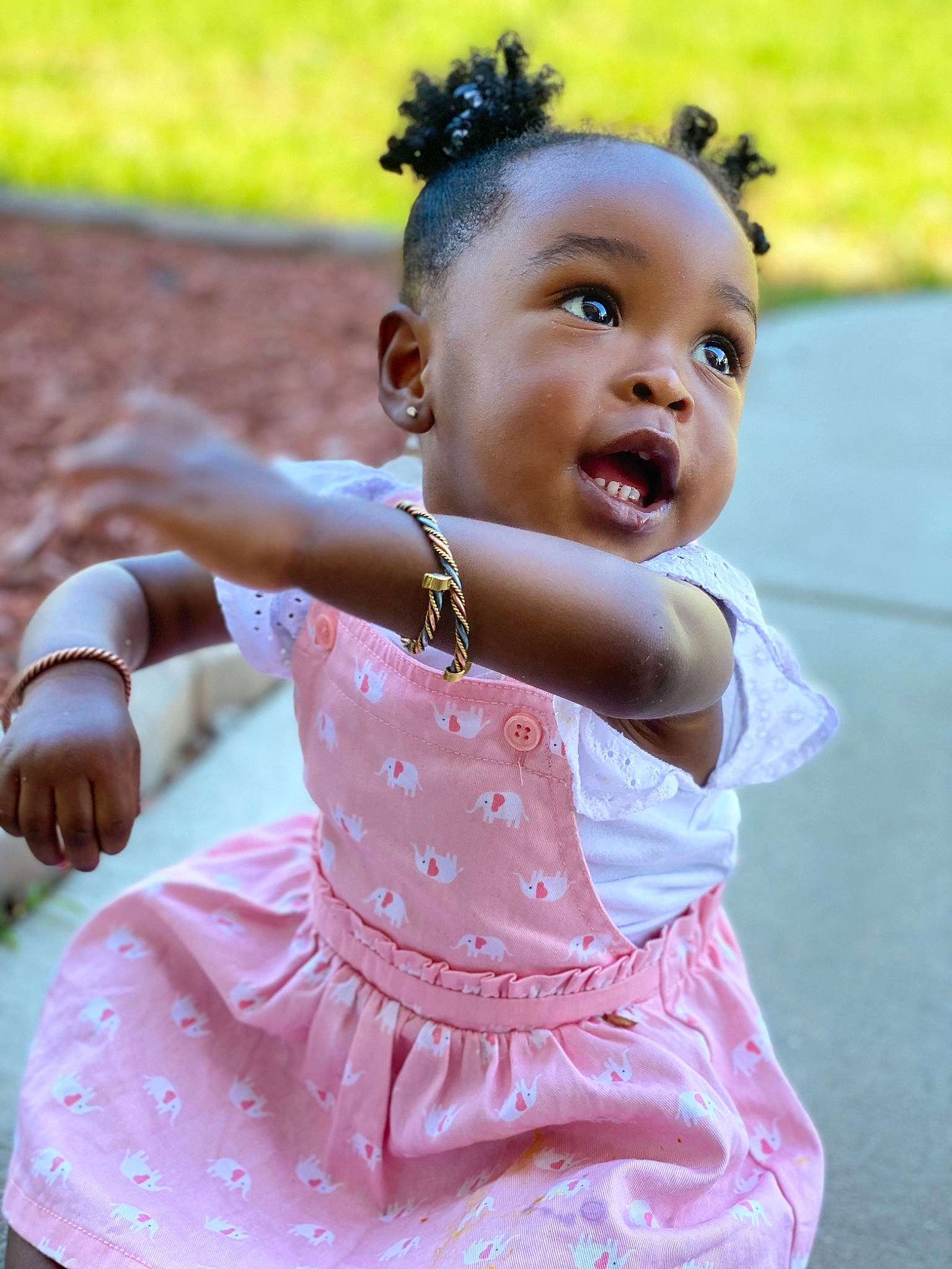 Jori joined the competition — help win amazing prizes! arm, baby_toddler_clothing, beauty, child, day_dress, dress, fun, grass, hand, happy, human_body, jewellery, leisure, people_in_nature, person, pink, skin, smile, summer, toddler