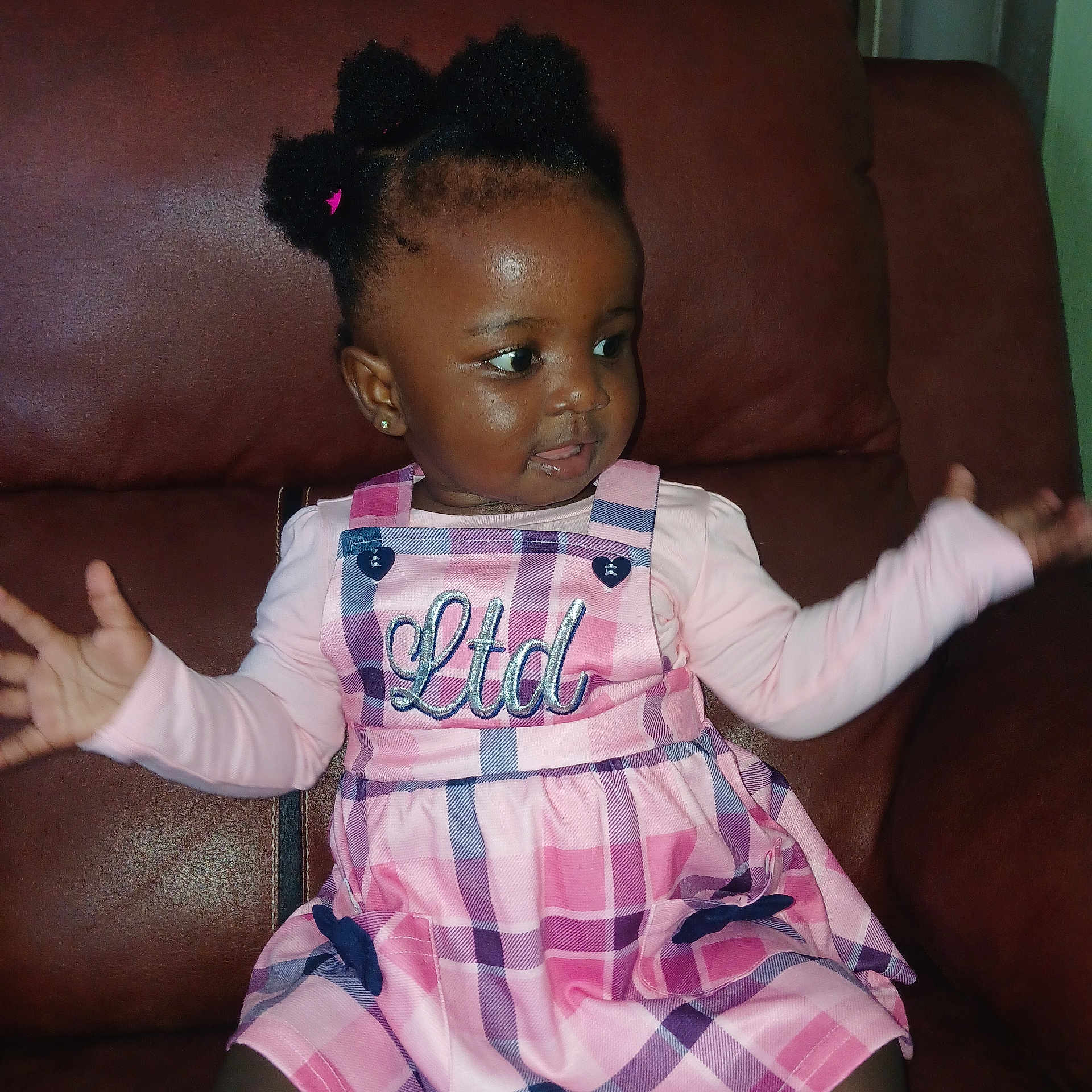 Emihle joined the competition — help win amazing prizes! architecture, bodypart, chair, child, clothing, couch, cushion, dress, face, female, finger, furniture, girl, hand, head, homedecor, person, photography, portrait, sitting