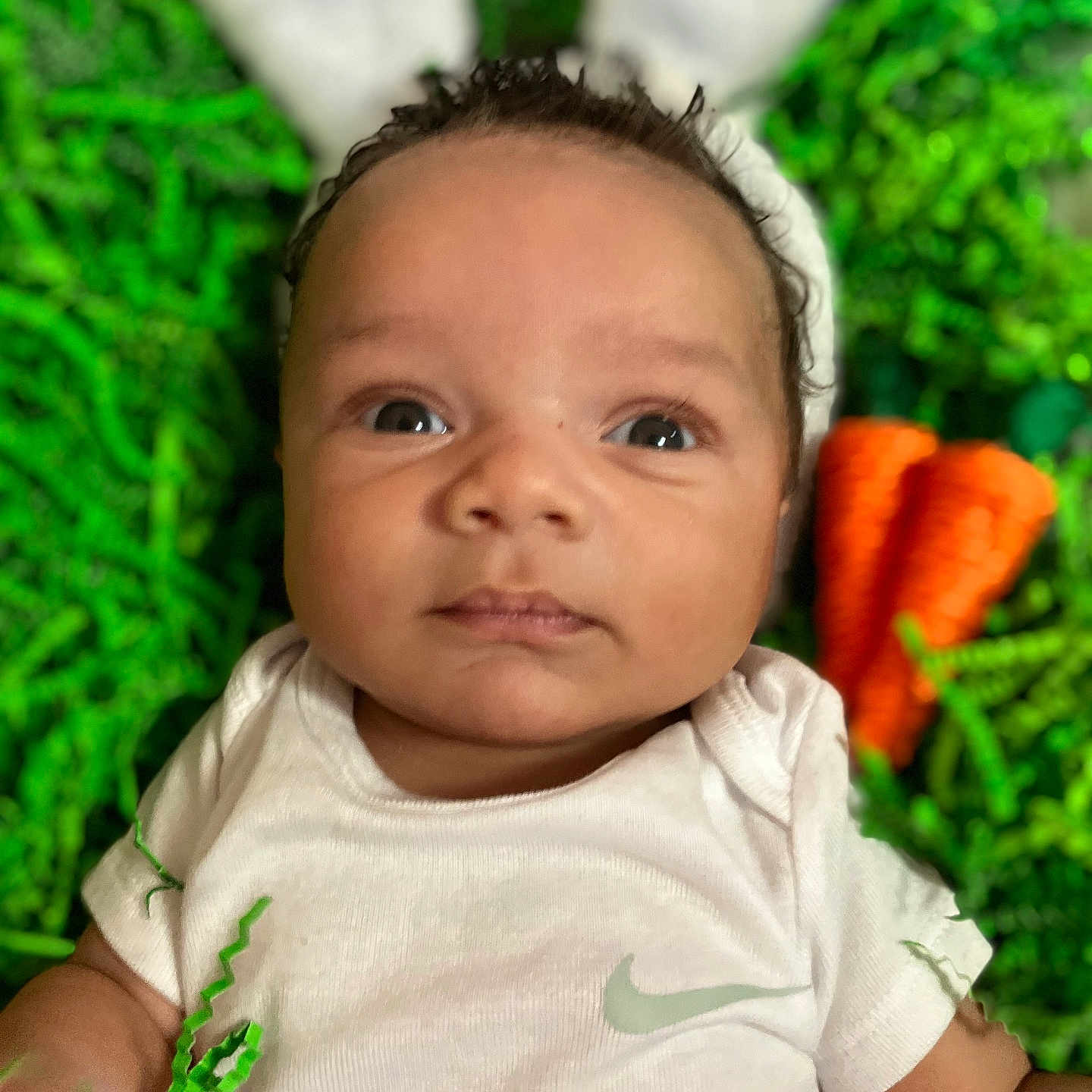 Keen joined the competition — help win amazing prizes! baby, carrot, clothing, face, food, frown, grass, hair, happy, head, newborn, person, photography, plant, portrait, produce, sad, smile, t_shirt, vegetable