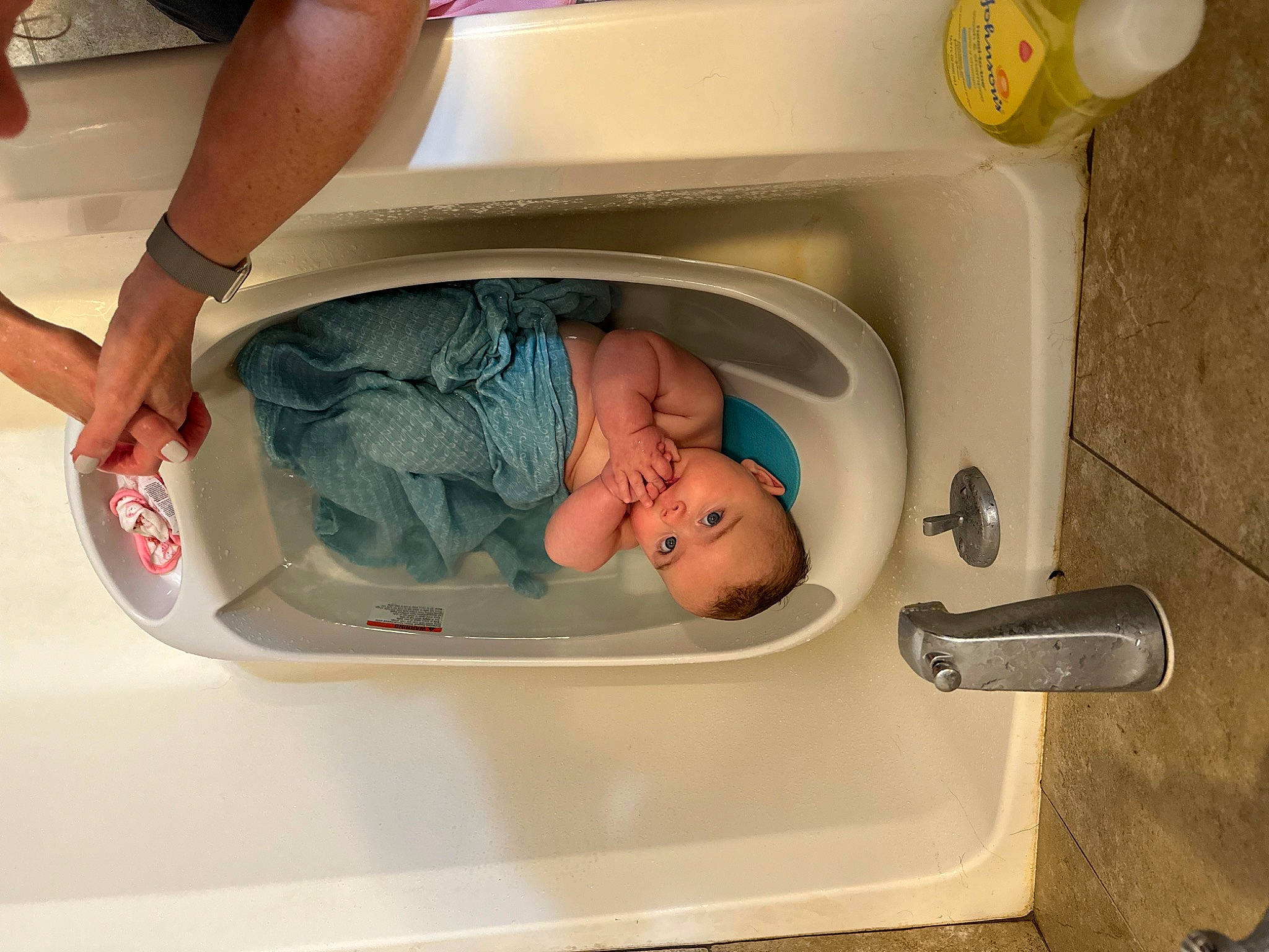 Kenzie joined the competition — help win amazing prizes! baby, baby_products, baby_safety, bathing, bathroom, child, comfort, event, fluid, gas, health_care, laundry_room, medical, medical_equipment, person, plumbing_fixture, service, toddler