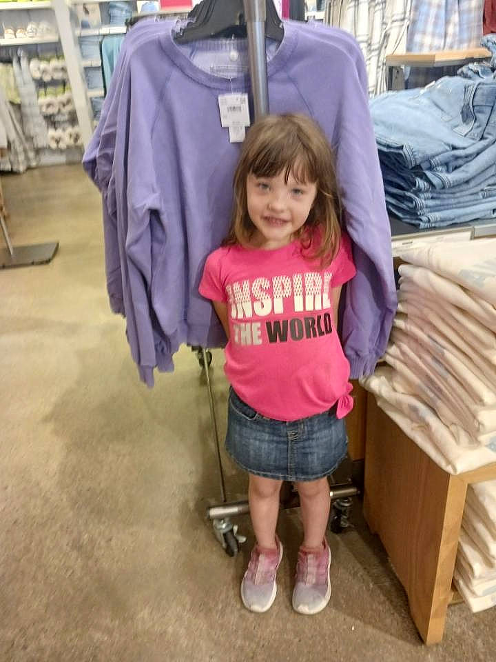 Jalynn joined the competition — help win amazing prizes! box, child, fun, happy, joy, leisure, magenta, metal, person, pink, purple, sandal, shipping_box, shorts, sleeve, smile, t_shirt, textile, toddler, travel