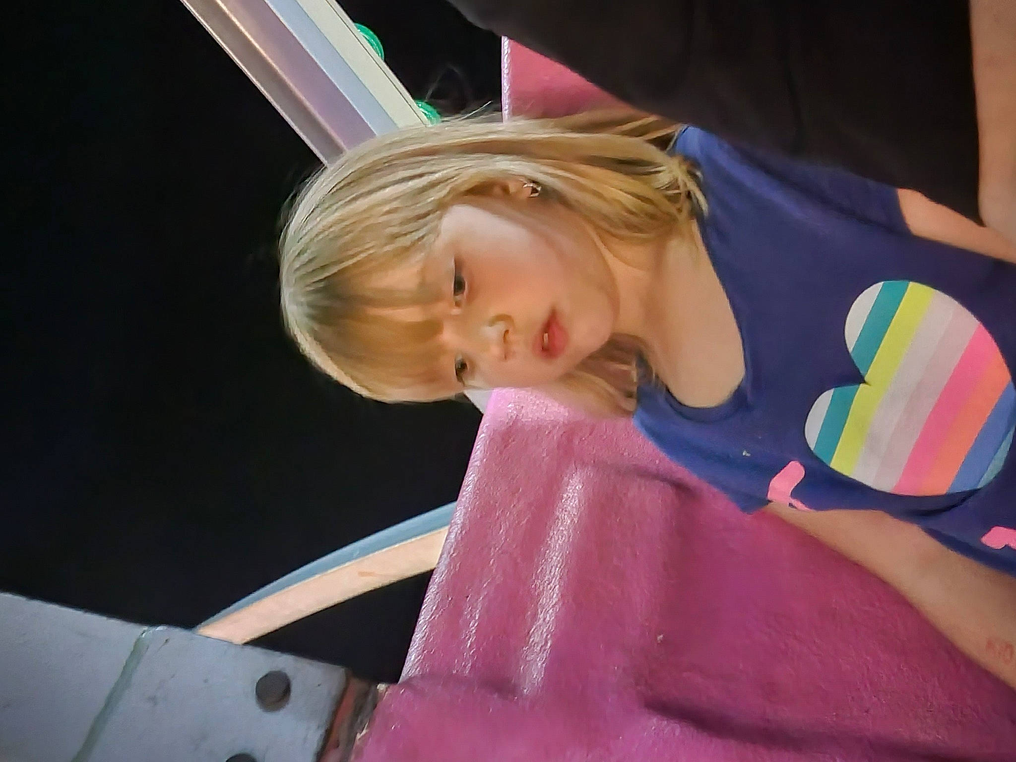 Ryleigh joined the competition — help win amazing prizes! auto_part, automotive_design, automotive_exterior, automotive_window_part, baby_products, car_seat, cheek, child, comfort, fun, linens, luxury_vehicle, magenta, motor_vehicle, person, room, sitting, t_shirt, toddler, vehicle_door