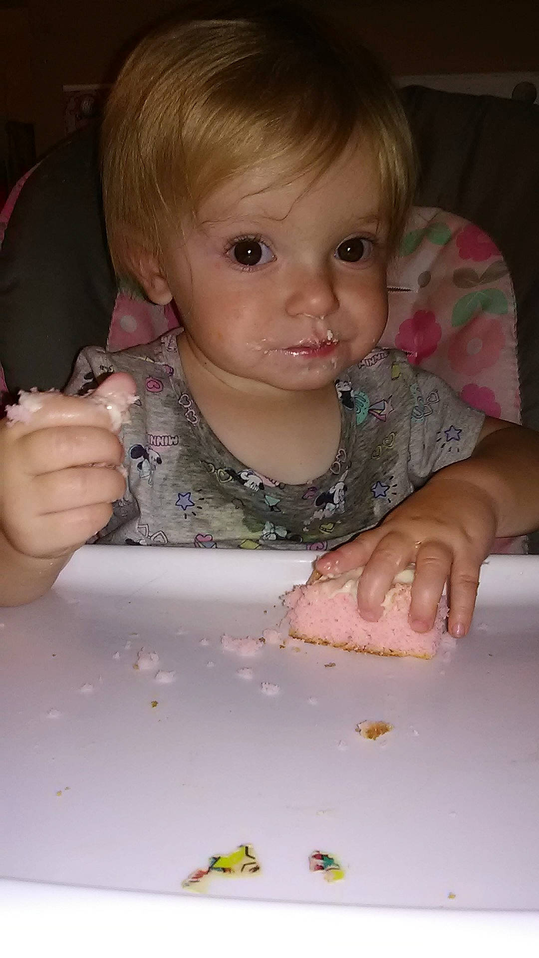 Emmie joined the competition — help win amazing prizes! child, comfort_food, eating, finger, food, person, play, toddler