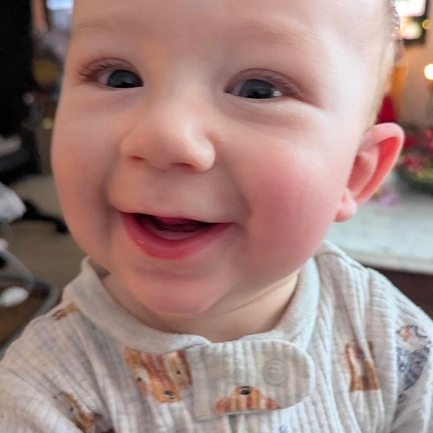 Callaway joined the competition — help win amazing prizes! baby, babywear, cheerful, child, closeup, clothing, cute, expression, eyes, face, happy, head, indoor, infant, onesie, person, portrait, skin, smile, young