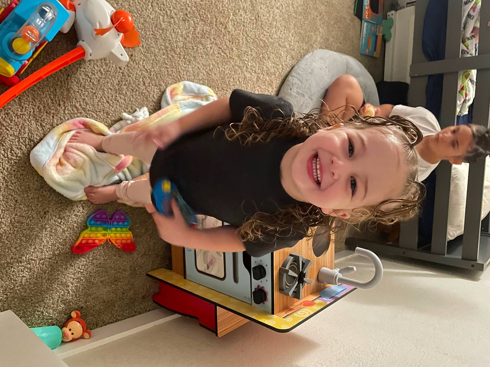 Kayleigh joined the competition — help win amazing prizes! automotive_design, child, eyewear, fun, happy, hat, human_leg, joy, leisure, machine, person, room, sandal, smile, toddler, vacation